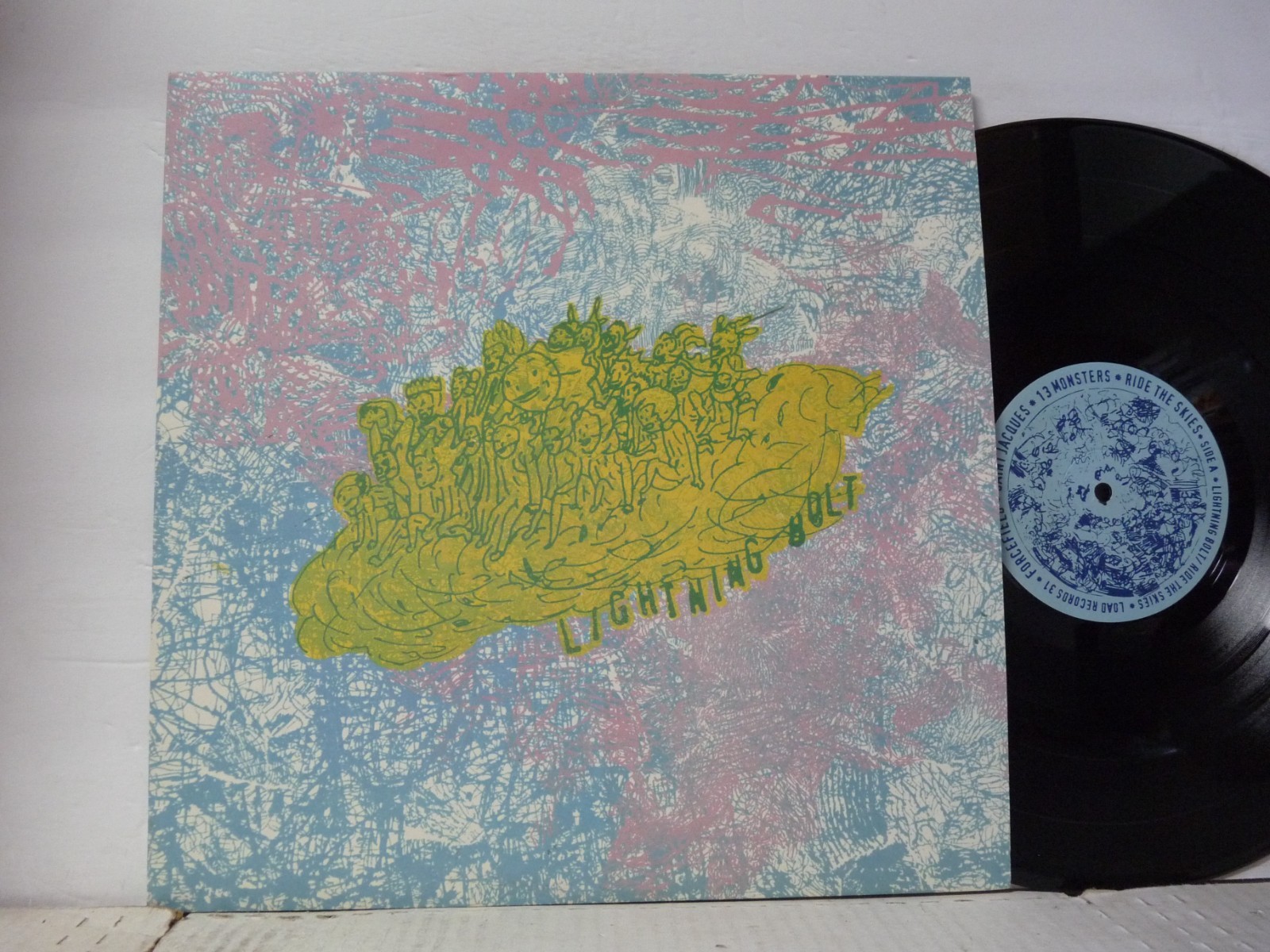 NM Lightning Bolt – “Ride The Skies” LP FROM 2001 (Noise, Experimental) Q