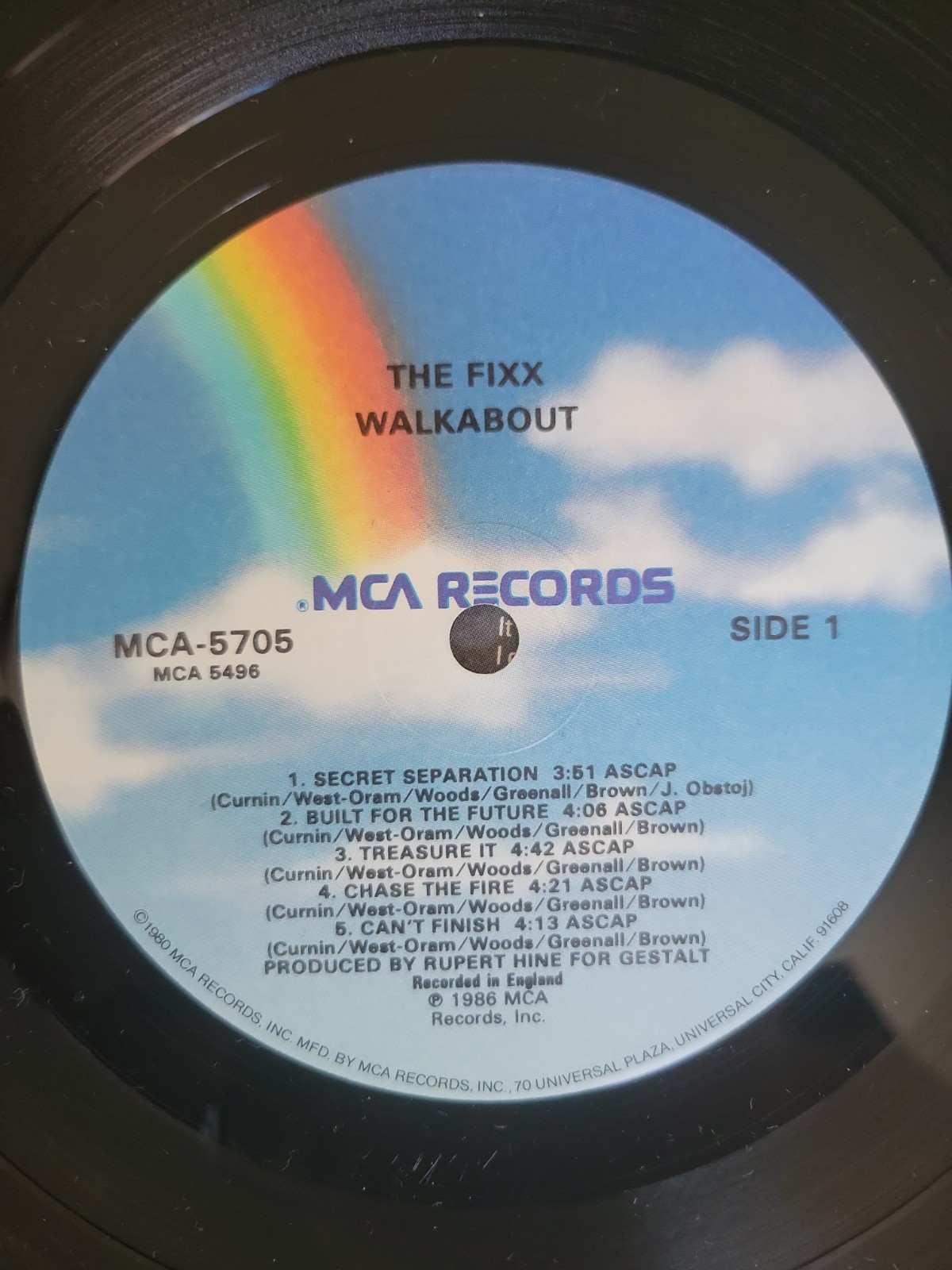 THE FIXX – Walkabout (1986, Vinyl LP) “Built For The Future” “Chase The Fire”