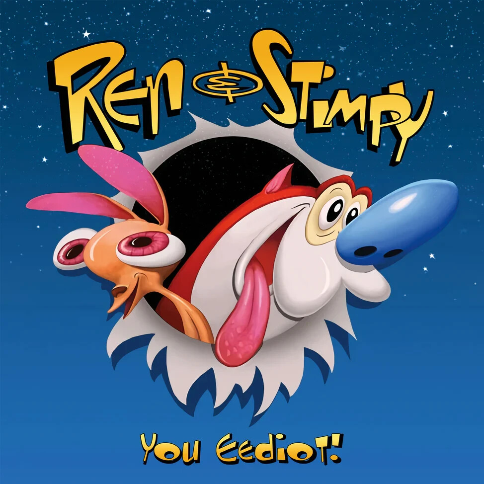 REN & STIMPY – You eediot!, Limited LAGUNA ECO COLORED VINYL LP New & Sealed!