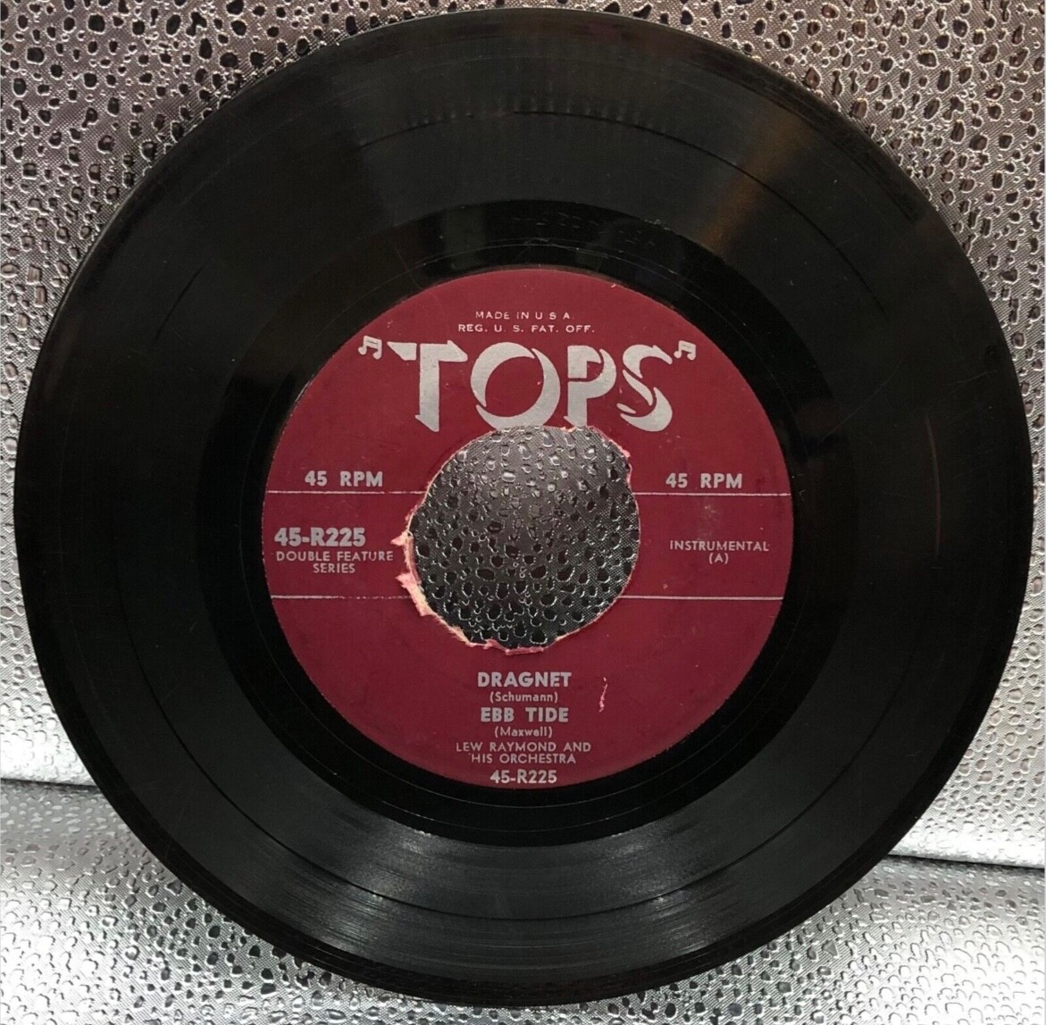 LEW RAYMOND & HIS ORCHESTRA : Dragnet Ebb tide Rags to riches Many times 1954 EP
