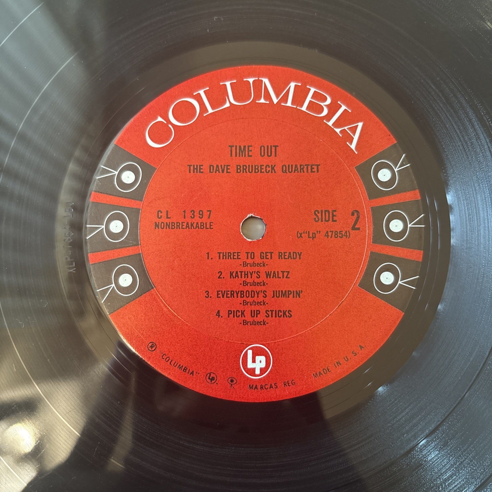 The Dave Brubeck Quartet/Time Out Colombia Records 1959 Mono OG No CBS VG