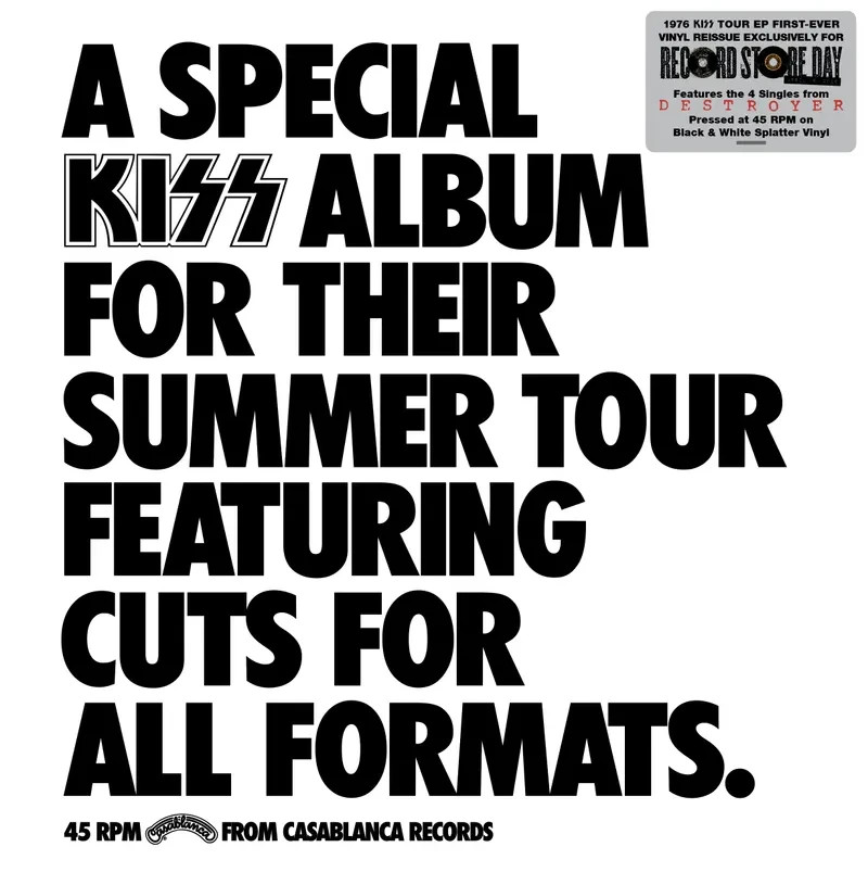 RECORD STORE DAY 2026 KISS / A SPECIAL KISS TOUR ALBUM RSD VINYL