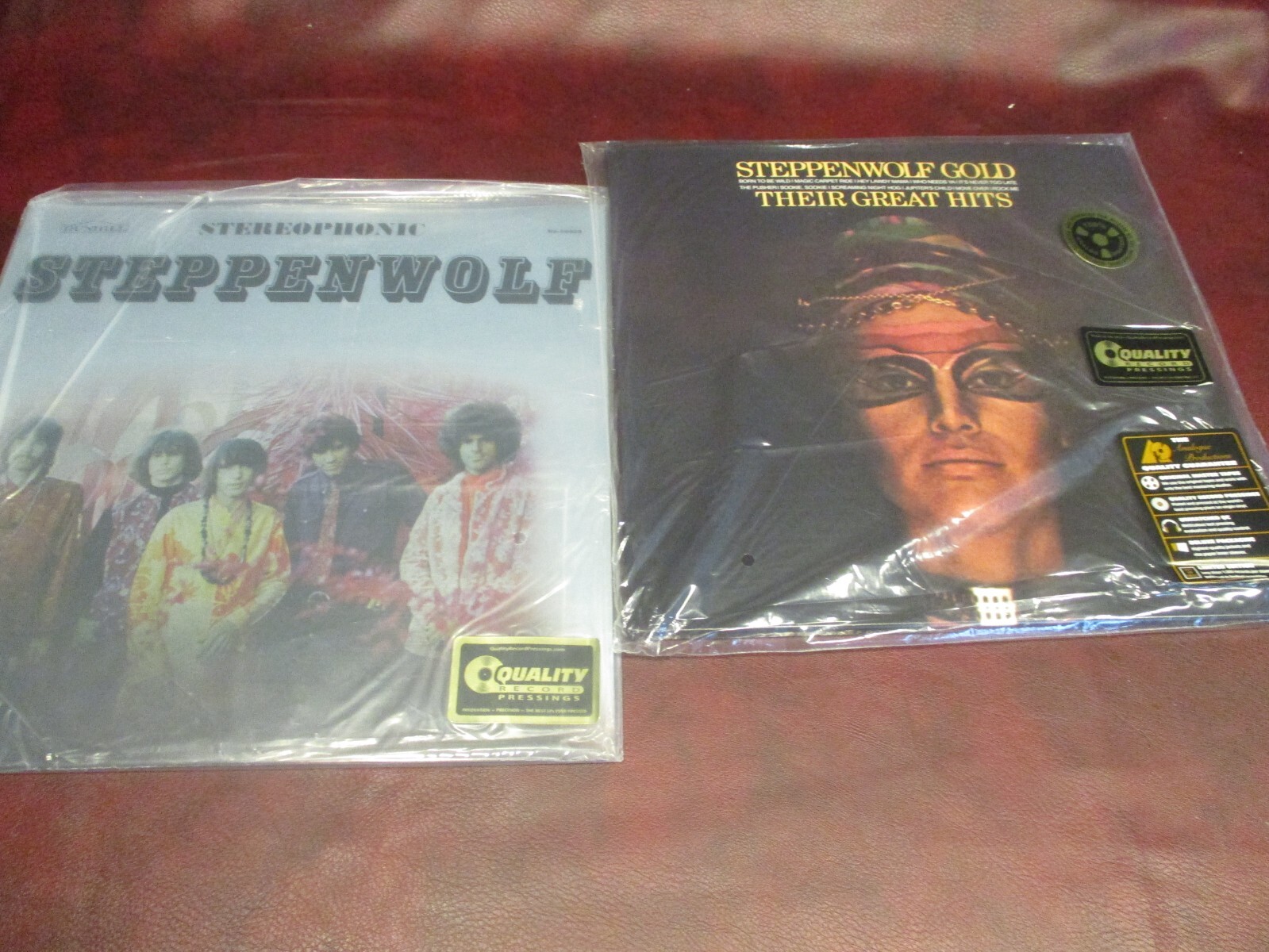 STEPPENWOLF VERIFIED KEVIN GRAY MASTERED S/T AUDIOPHILE 200G +GOLD 200G HITS SET