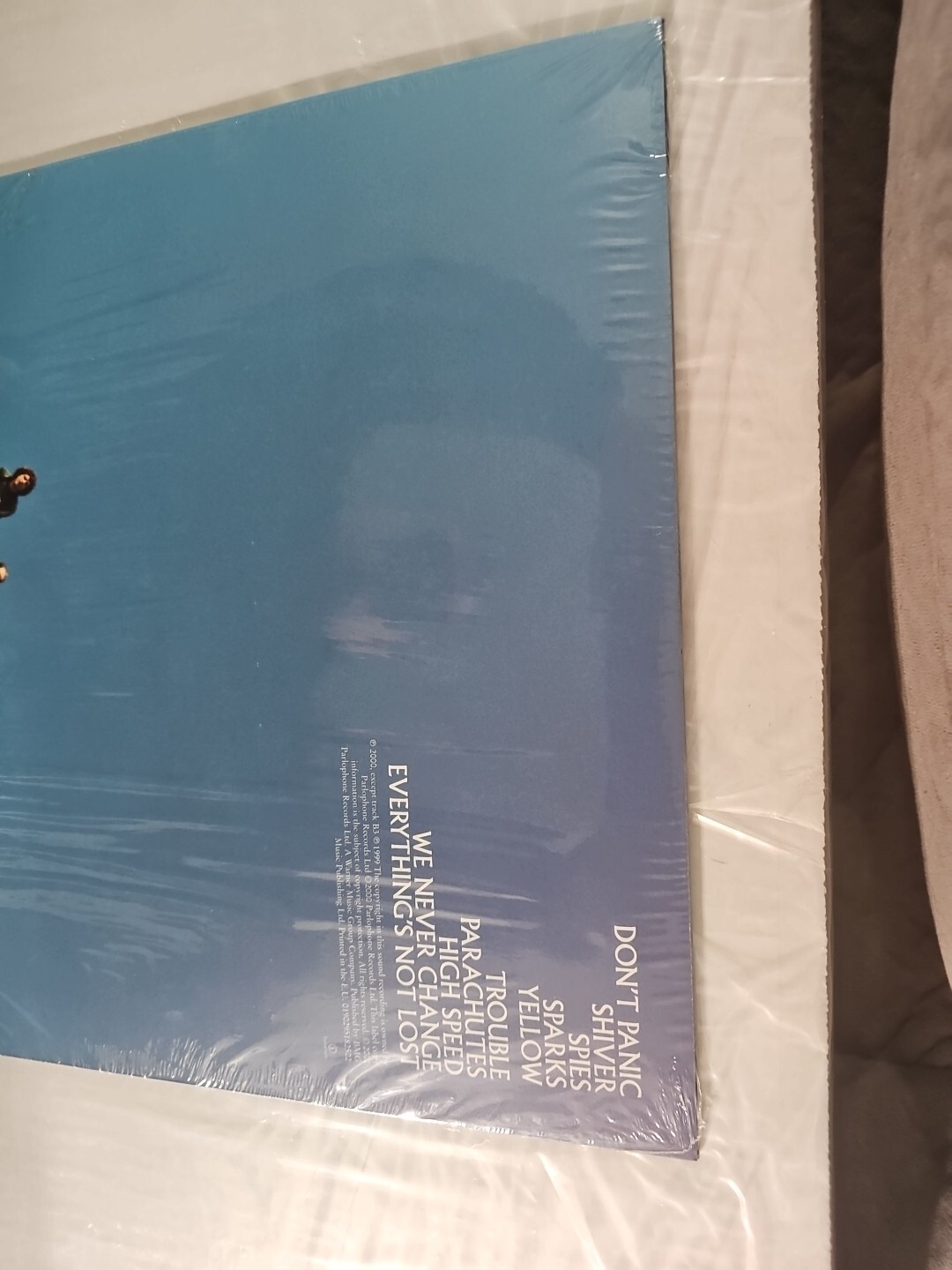 Super Rare Coldplay – Parachutes YELLOW VINYL LP IN ORIGINAL PLASTIC BUT OPENED