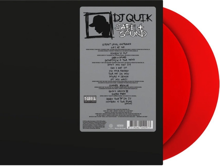 DJ Quik Safe + Sound LP Album vinyl record limited numbered 2 x Red remastered