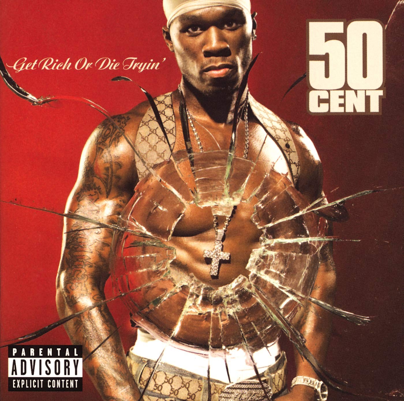 Get Rich or Die Tryin’ – Explicit Lyrics, Clear Colored Vinyl 2XLP