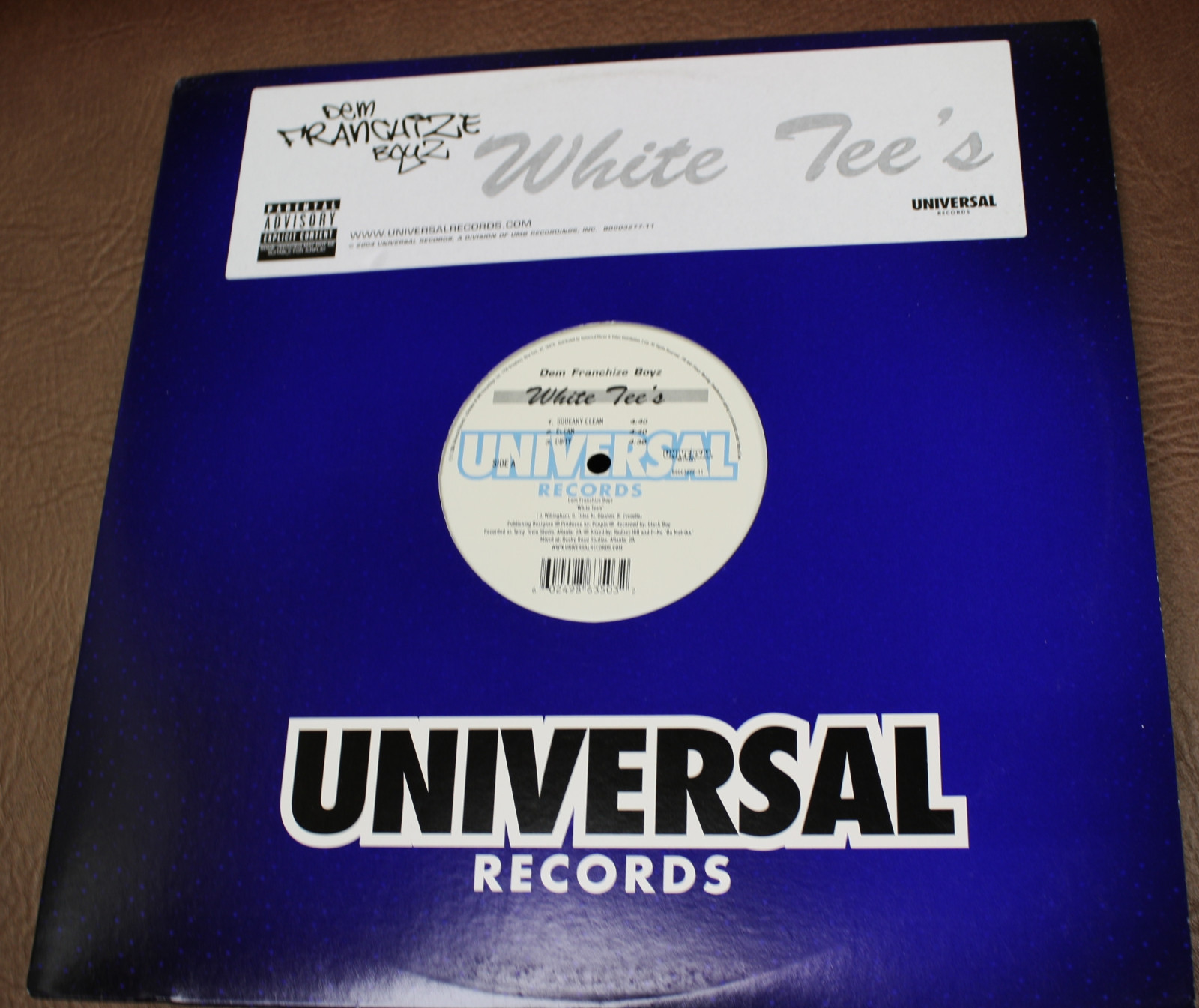 DEM FRANCHISE BOYZ – WHITE TEE’S – 12″ VINYL EP -MIXES- NEAR MINT RAP HIP HOP