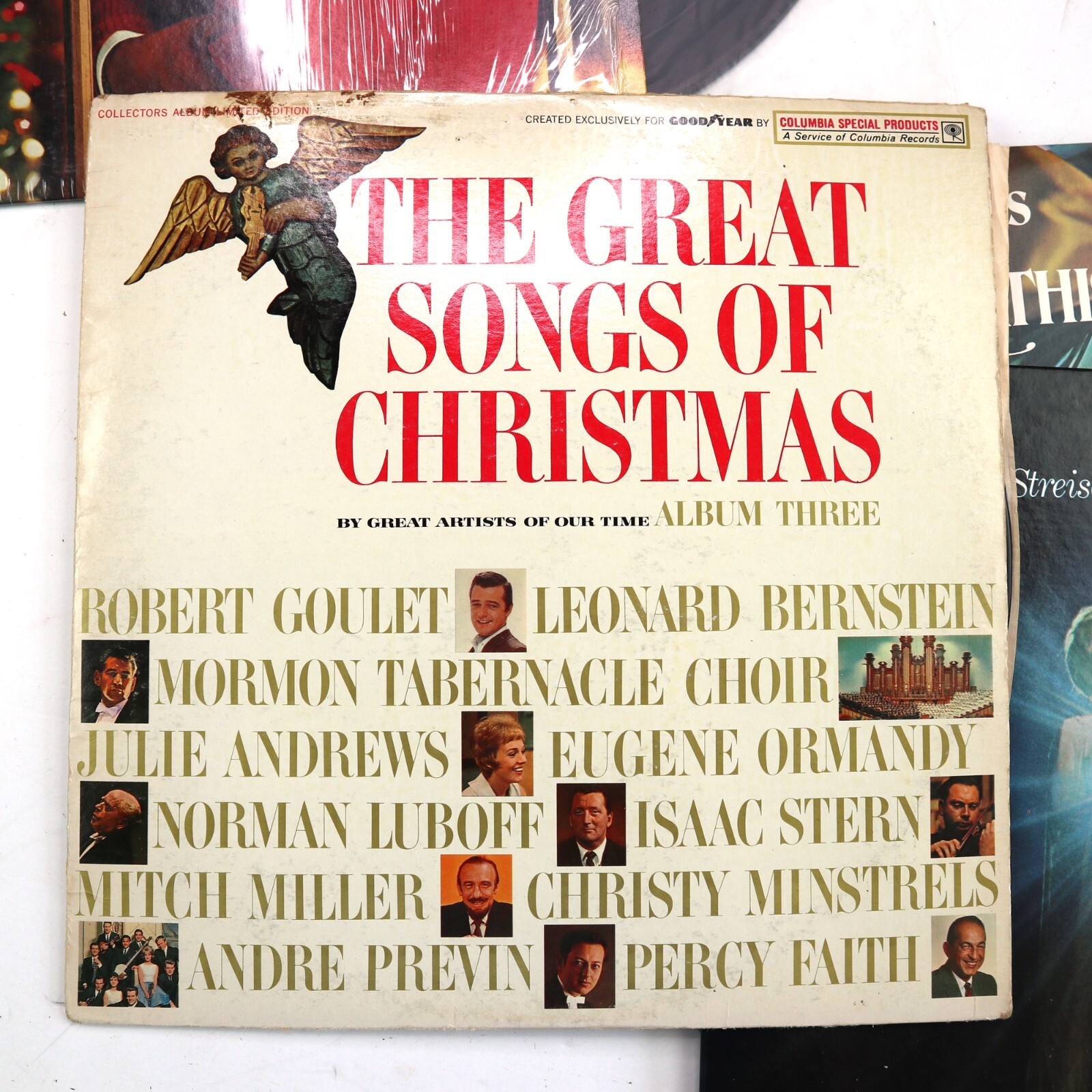 Christmas 33LP Records Assorted Classic Artists Set of 4 Albums