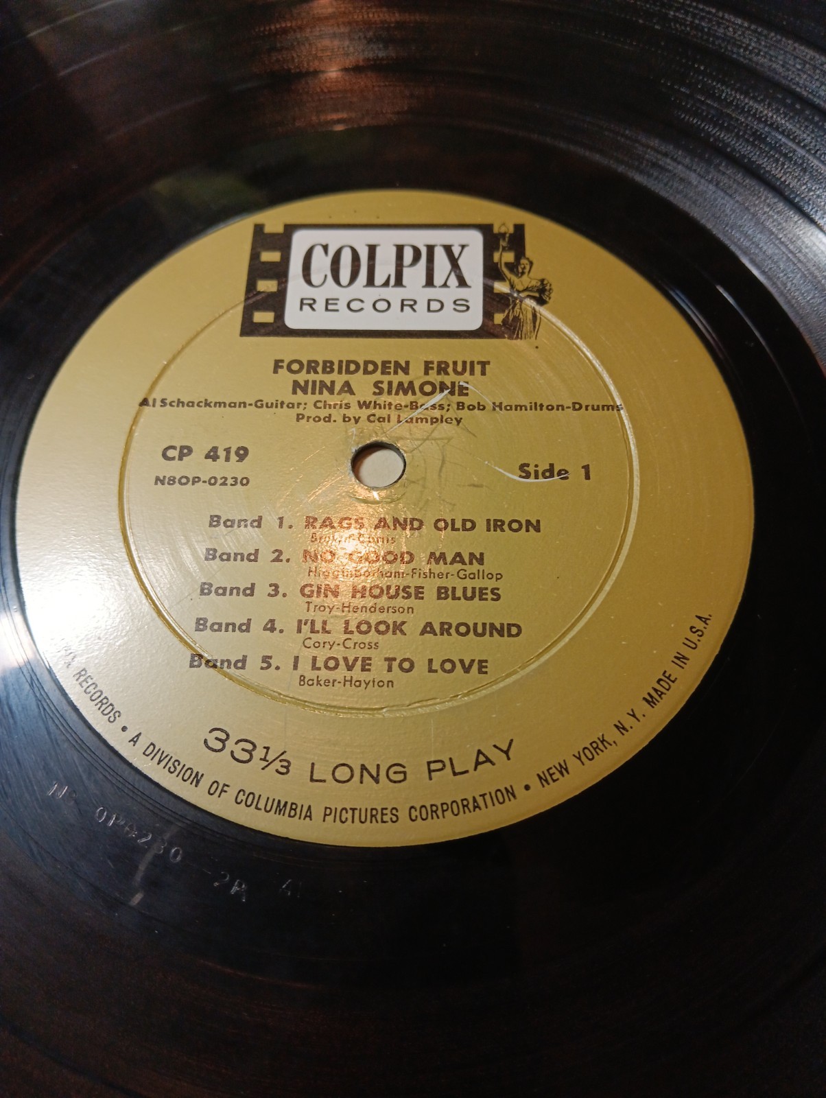 Nina Simone – Forbidden Fruit OG DG MONO GOLD LABEL 1961 CP 419 VG/VG Colpix