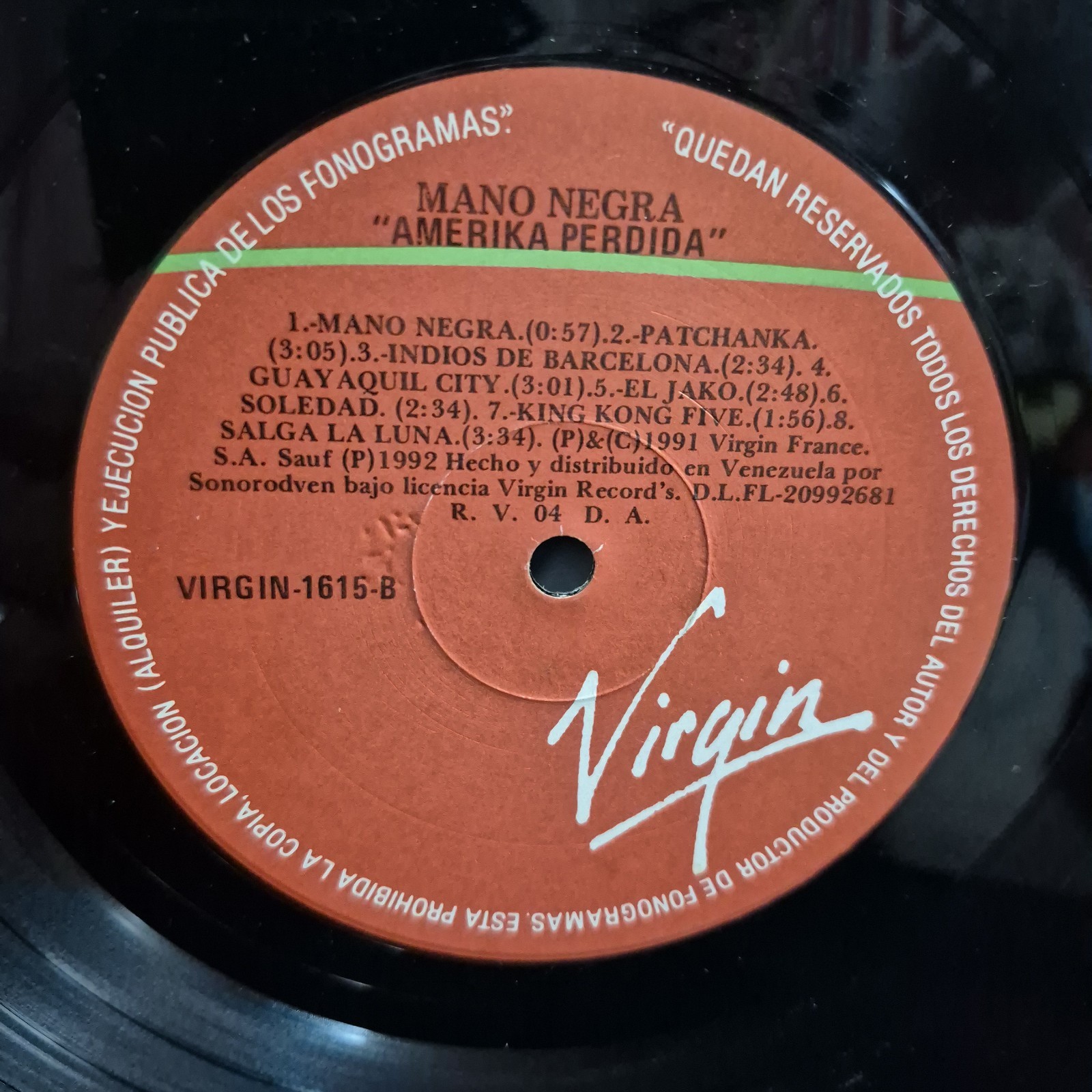 Mano Negra ‎– Amerika Perdida – Latin, Pop Rock, Reggae, Punk, Ska, VZLA, 1992