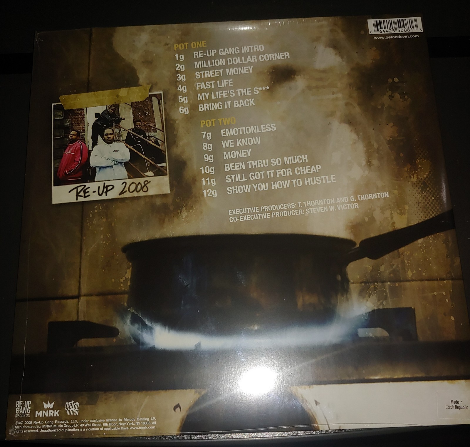 Clipse Presents Re-Up Gang Colored LP Get On Down Exclusive Red White Vinyl