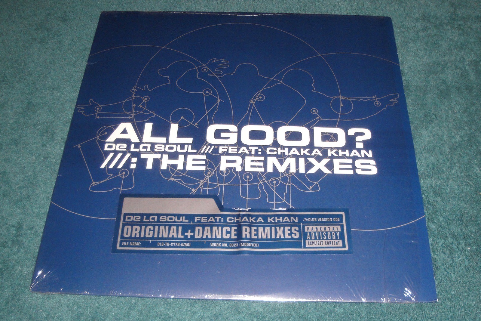 De La Soul ALL GOOD THE REMIXES 12”Single/Hype Sticker/Art Official Intelligence