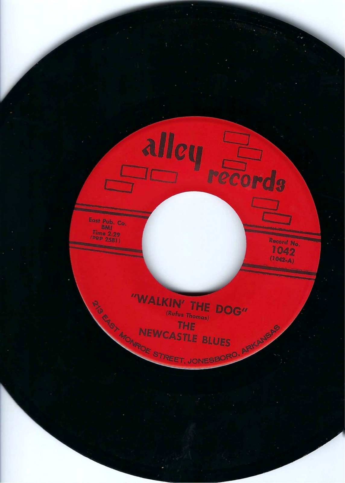 NEWCASTLE BLUES- “WALKIN’ THE DOG”/”COTTON’S MAMA”- ALLEY 1042- NM- GARAGE ROCK