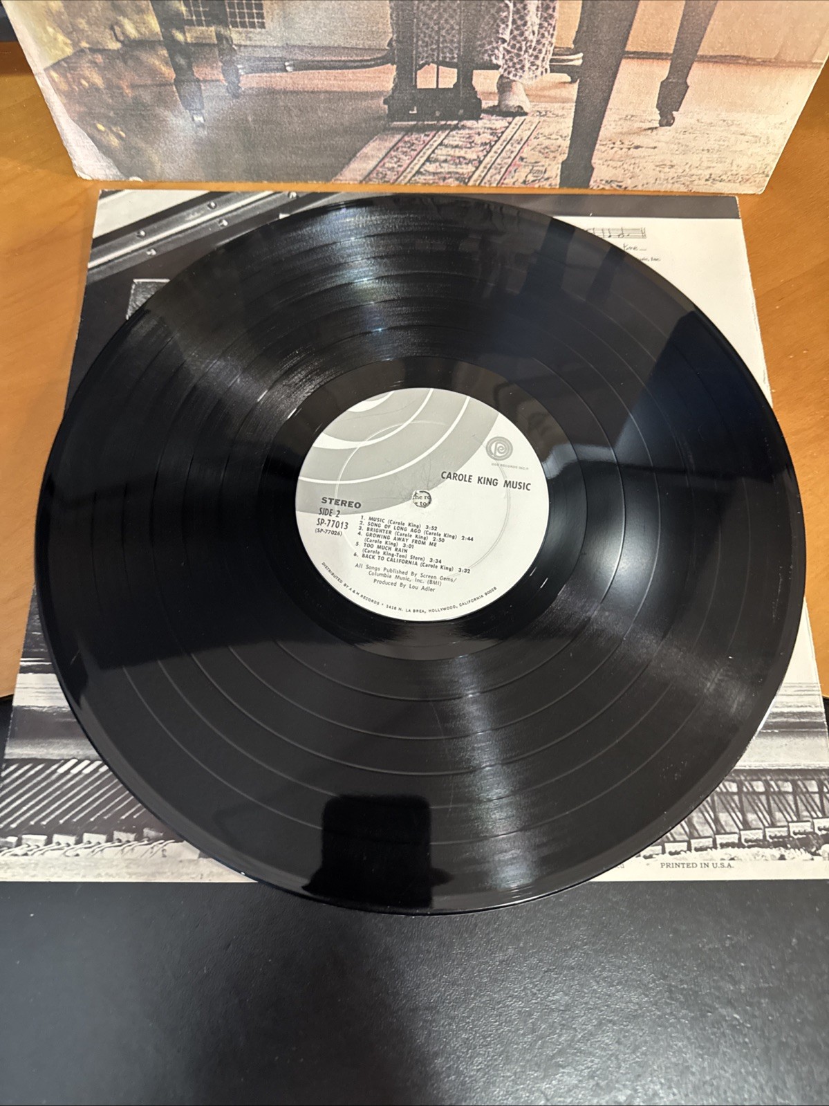 Carole King – CAROLE KING MUSIC – Ode Records (SP-77013) LP 33 Vinyl B3 VG