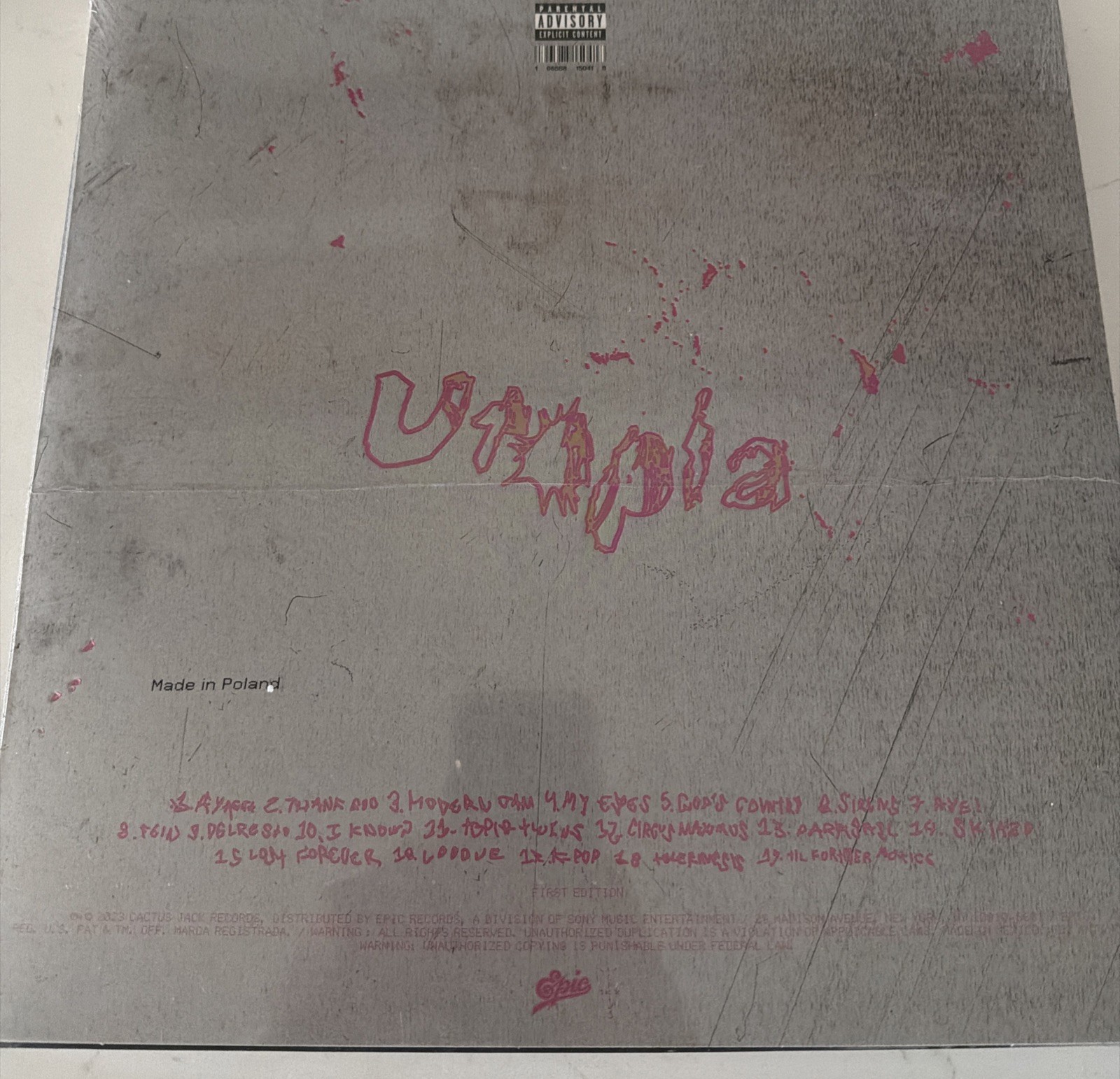 Utopia Travis Scott Vinyl Brand New