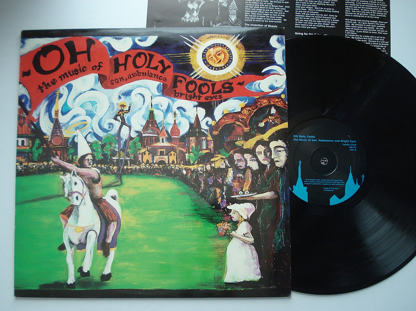 SON AMBULANCE BRIGHT EYES Oh Holy Fools SADDLE CREEK original vinyl LP w/insert