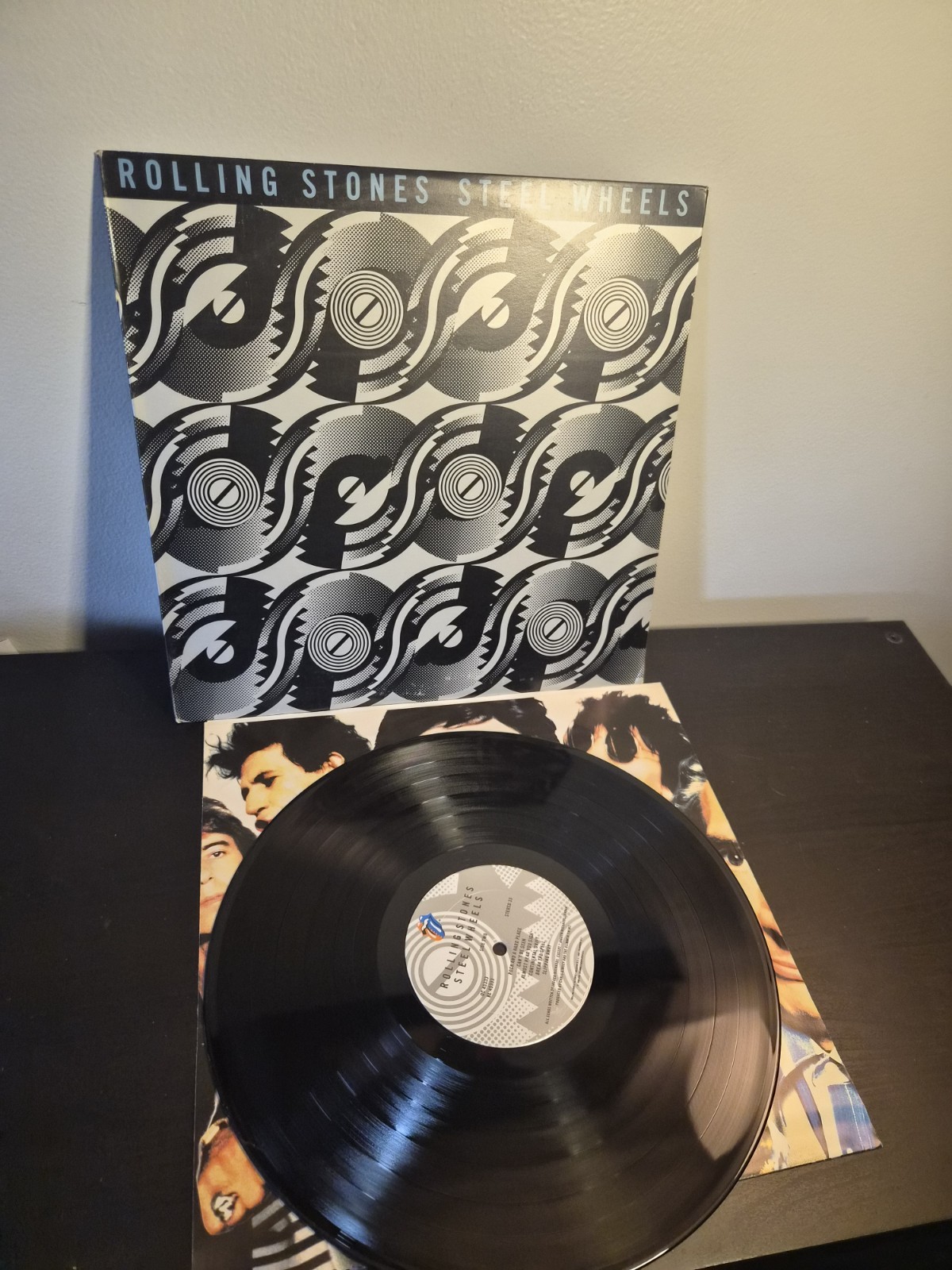 mint Rolling Stones Steel Wheels original w custom inner VG