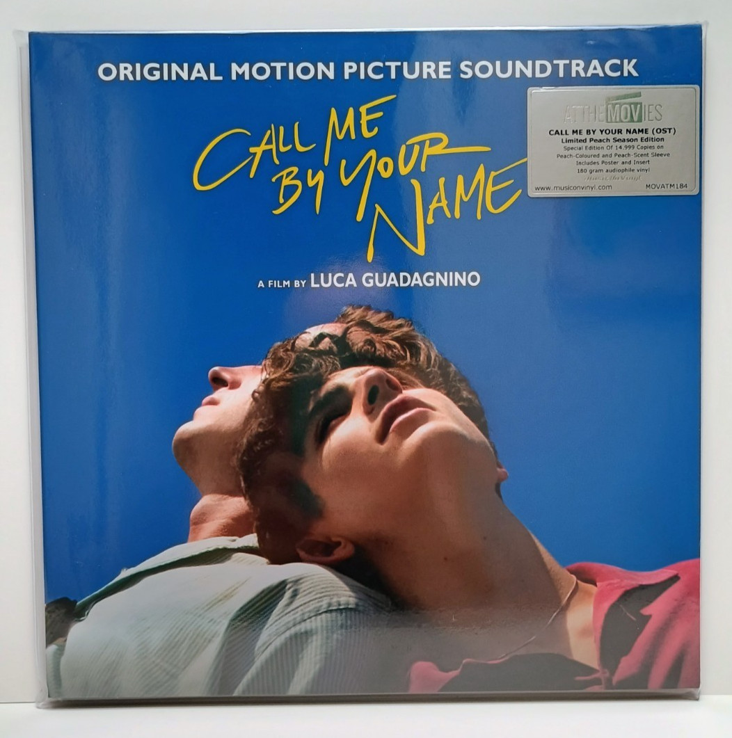Call Me By Your Name Original Soundtrack 2LP Limited Edition Vinyl Peach Record