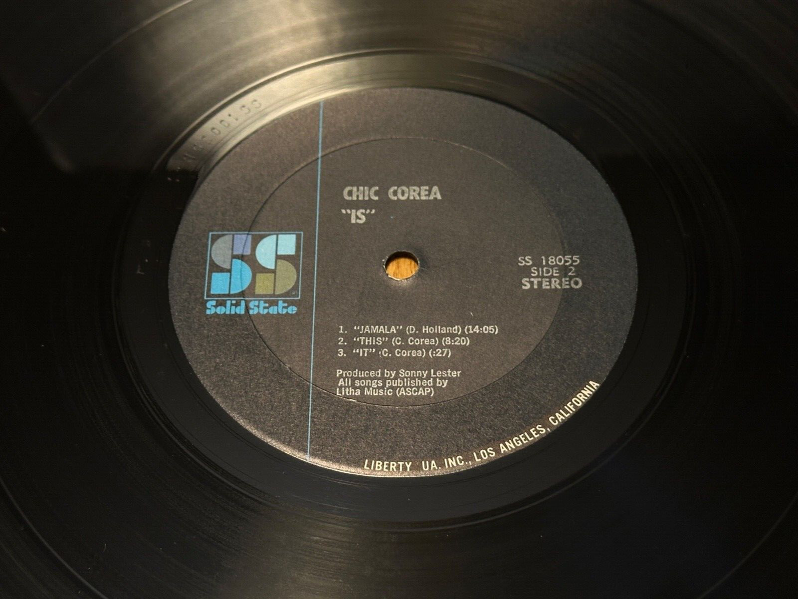 CHICK COREA “IS” 1969 Solid State SS 18055 1st Press Gatefold LP NM/EX