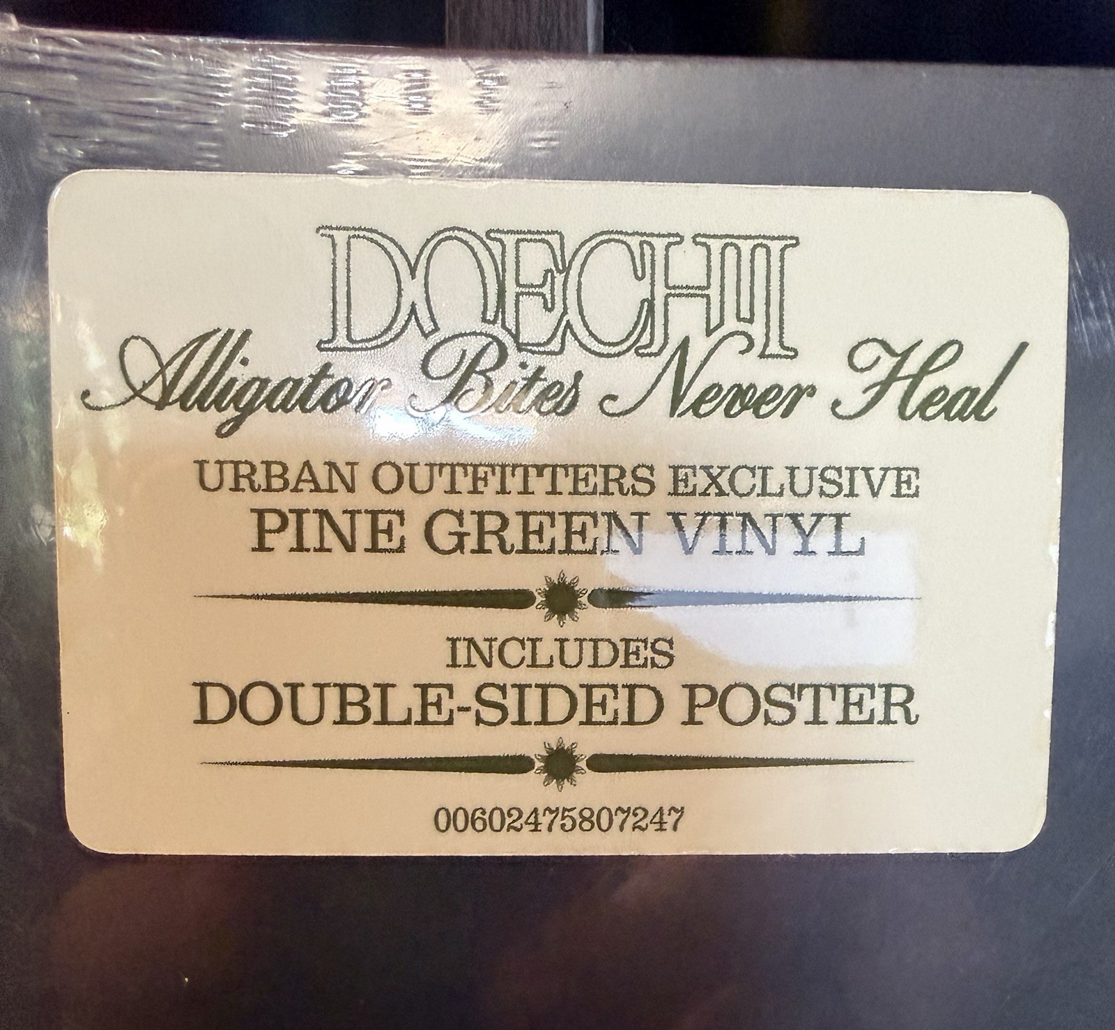 DOECHII Alligator Bites Never Heal LP Pine Green Vinyl Sealed MINT