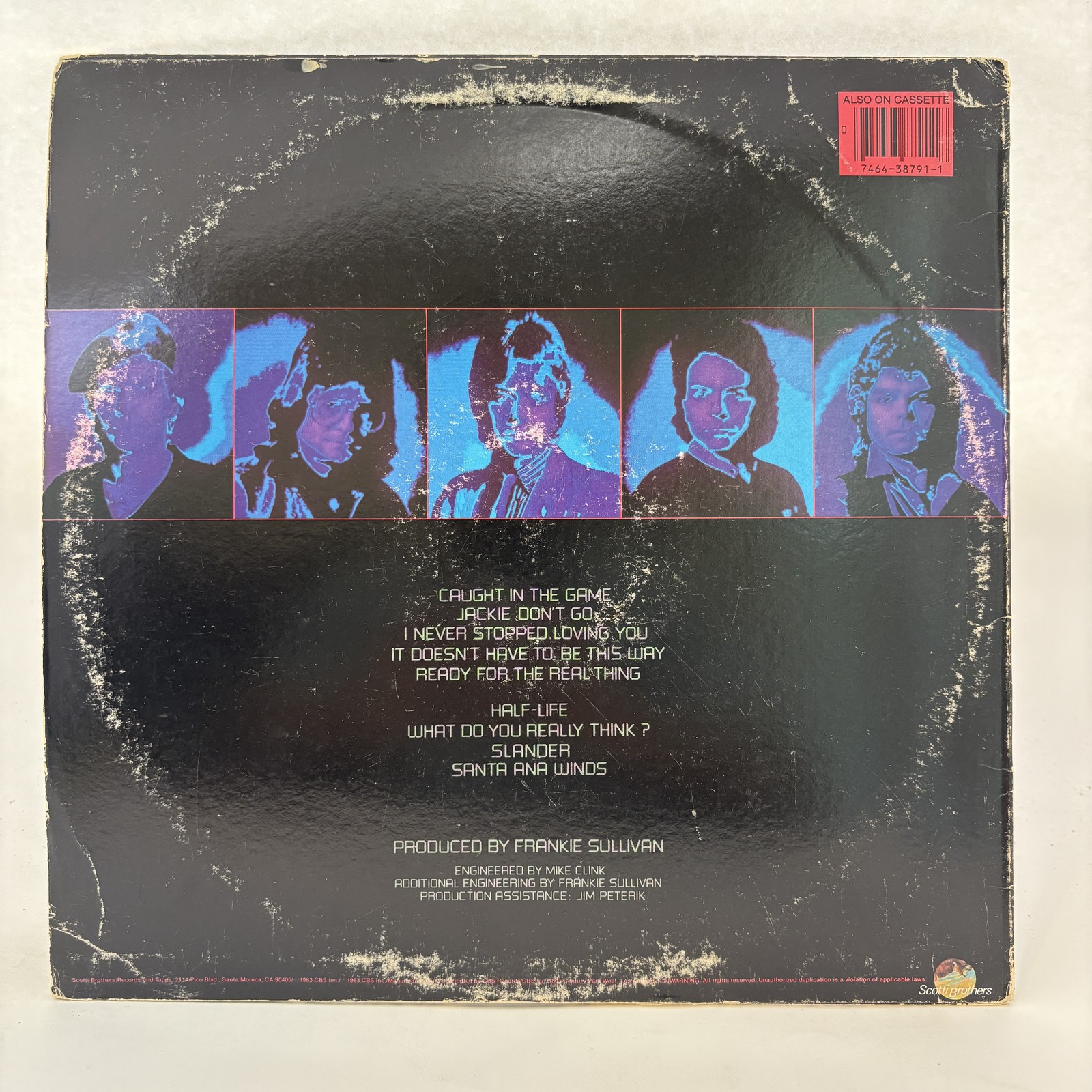 Survivor – Caught In The Game Vinyl LP Very Good Plus (VG+)/Good Plus (G+)
