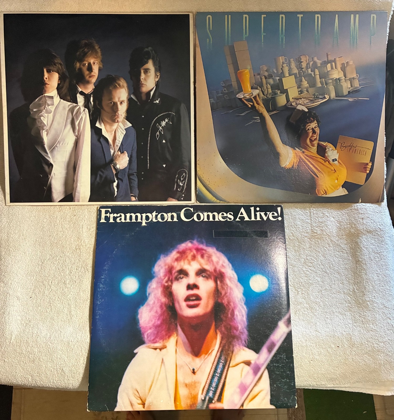 Peter Frampton, Supertramp & The Pretenders record albums. Free shipping.