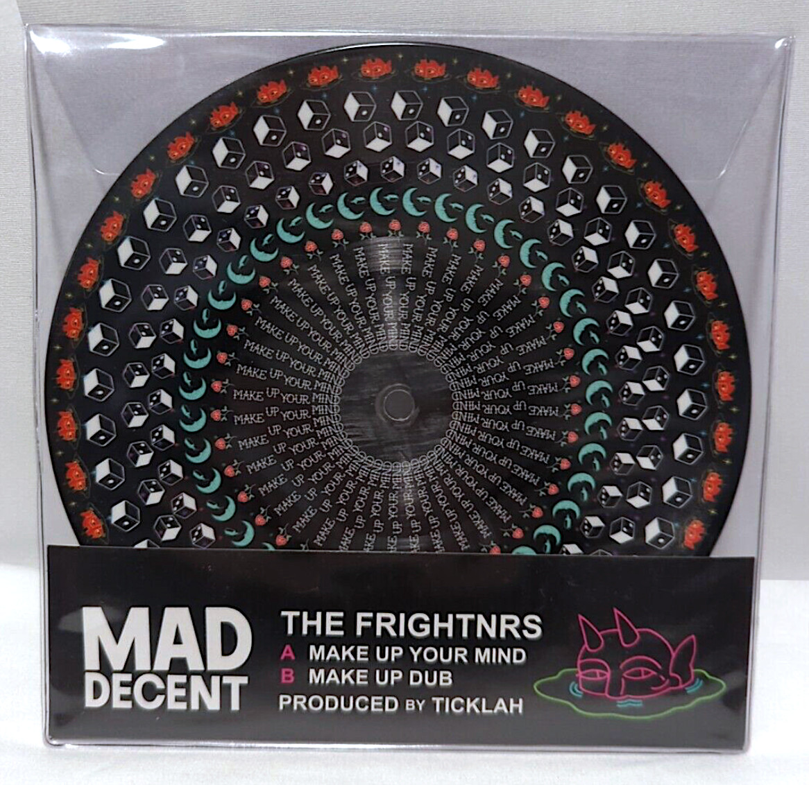 THE FRIGHTNRS Make Up Your Mind 7″ PICTURE DISC dub NEW
