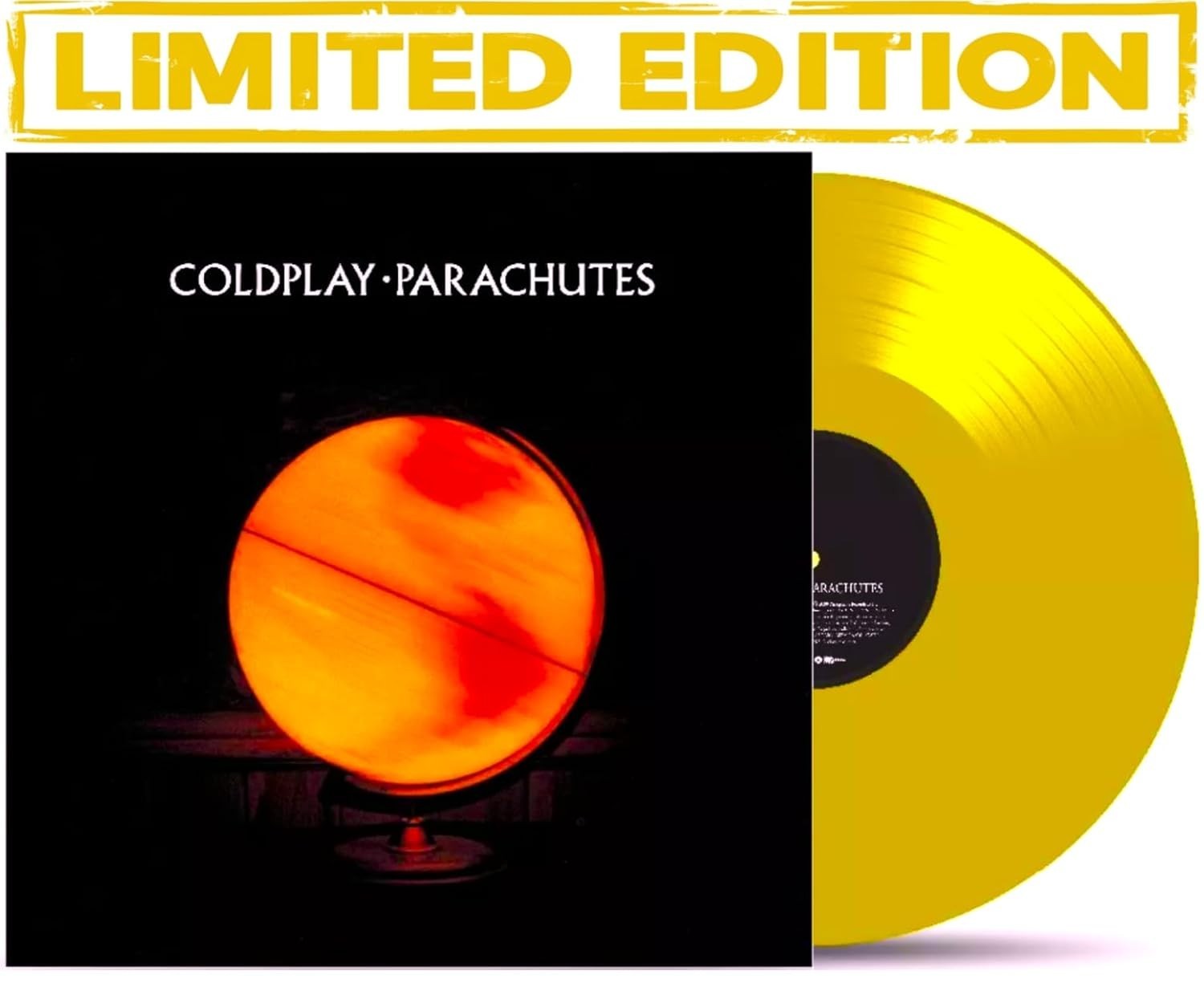 Coldplay – Parachutes LP 12″ Yellow Colored Vinyl Record – NEW