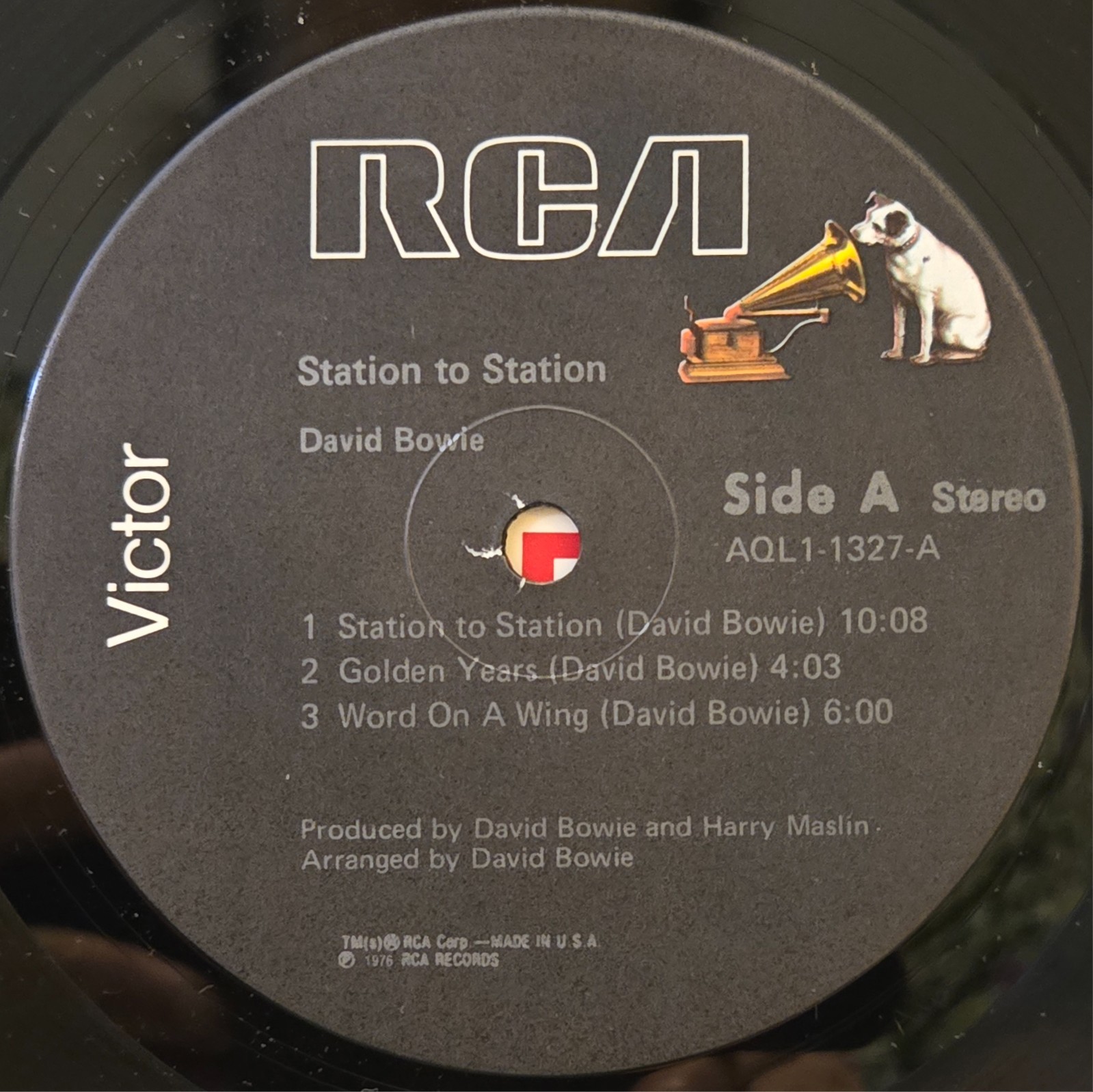 David Bowie “STATION TO STATION” 1976 Vinyl LP, PLAY TESTED, RCA, AQLI-1327