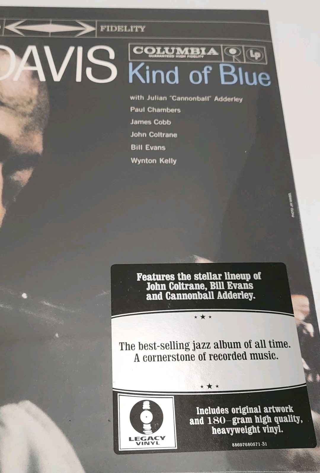 Miles Davis Kind of Blue 180g Vinyl LP New Sealed Legacy Edition-Best Jazz Album