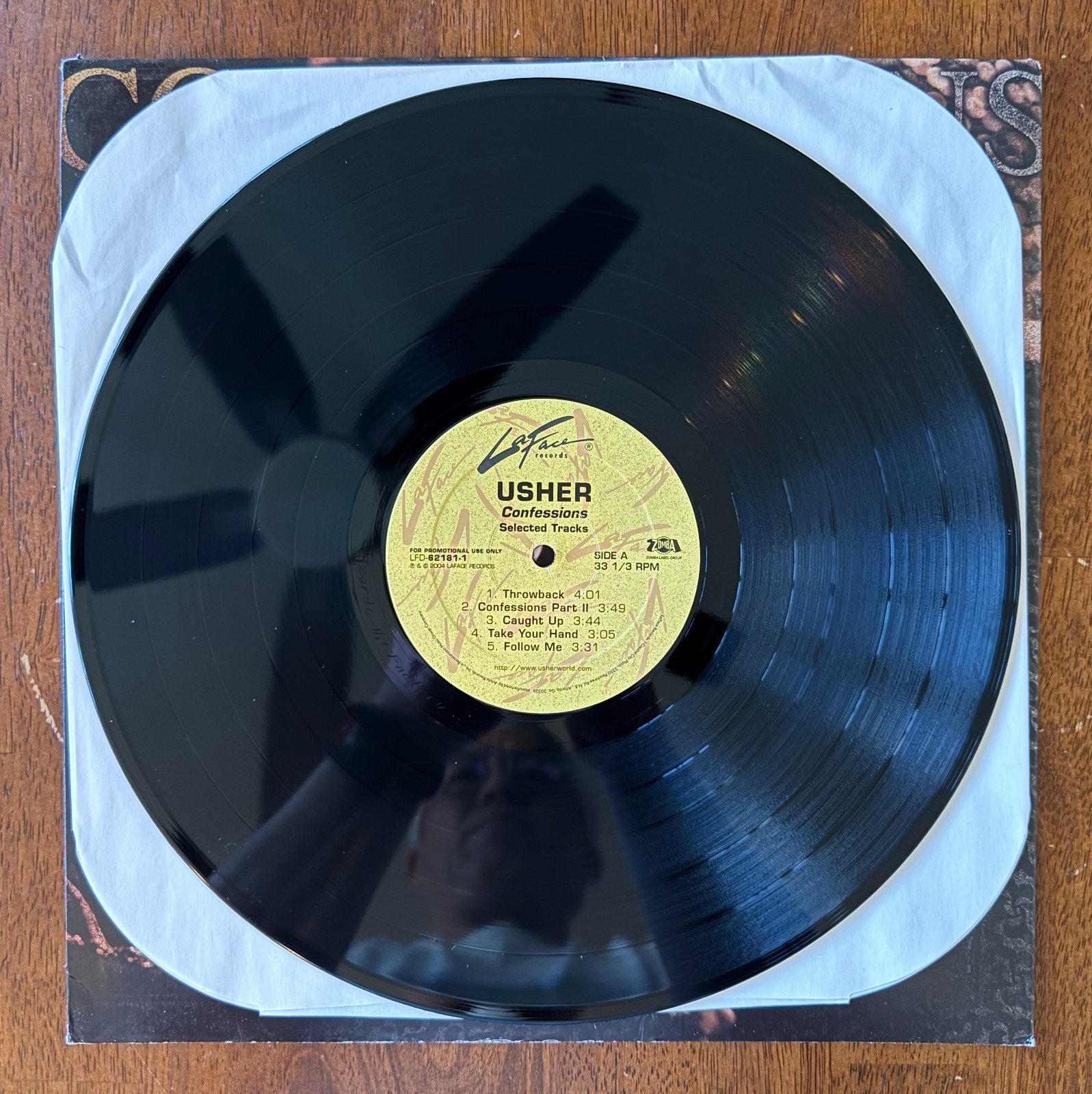 Usher – Confessions (Selected Tracks) [2004] 12″ LP Vinyl – Promo, La Face, EX