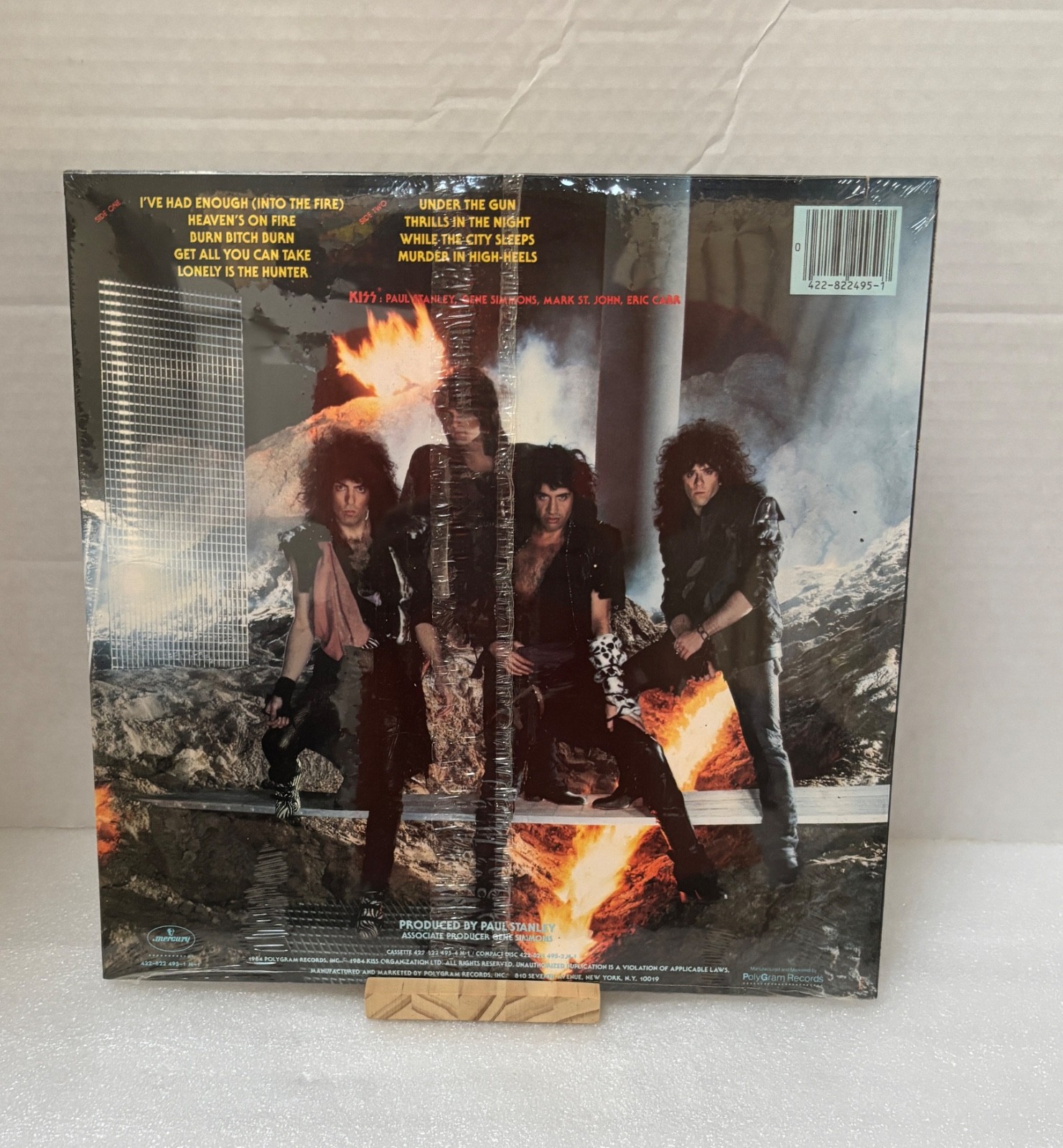 KISS ANIMALIZE 1984 SEALED LP with HYPE STICKER