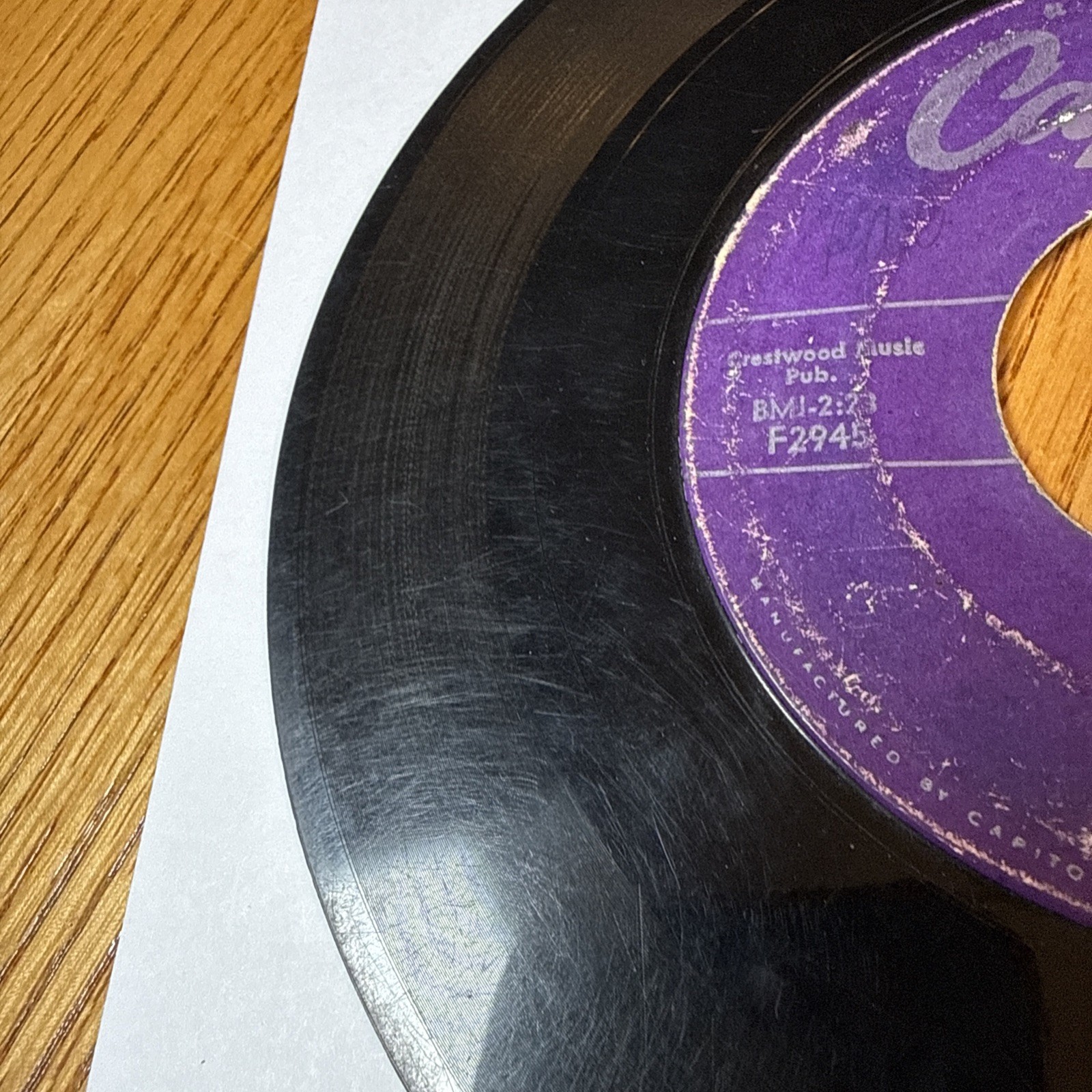 Five Keys LING TING TONG / I’M ALONE (DOO WOP 45) #2945 Vinyl Record