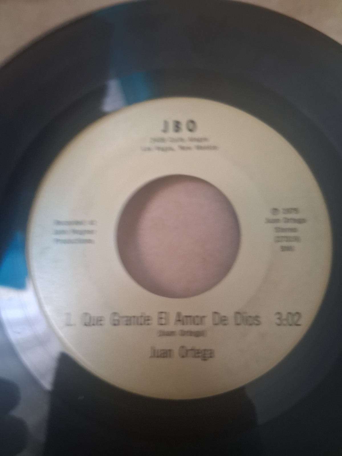 Juan Ortega Rare Las Vegas New Mexico Private Pressing JBO 45 Free US Shipping