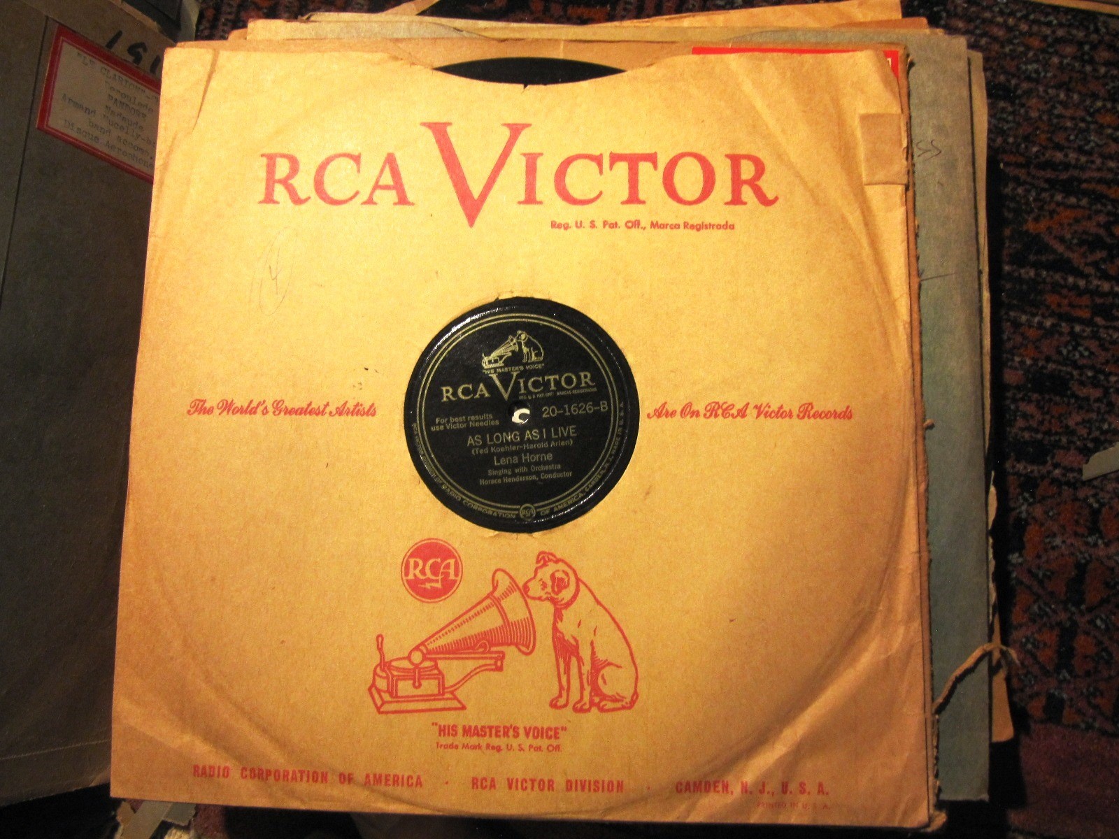 LENA HORNE I ain’t got nothin but the BLUES – As Long as I Live Horace Henderson