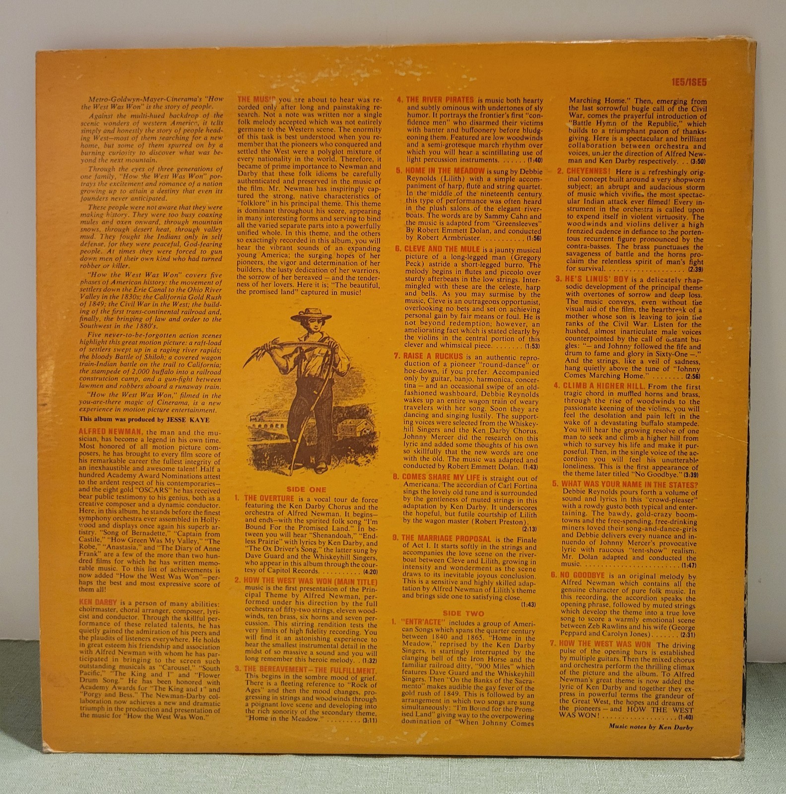 Vintage How the West Was Won Vinyl Record MGM