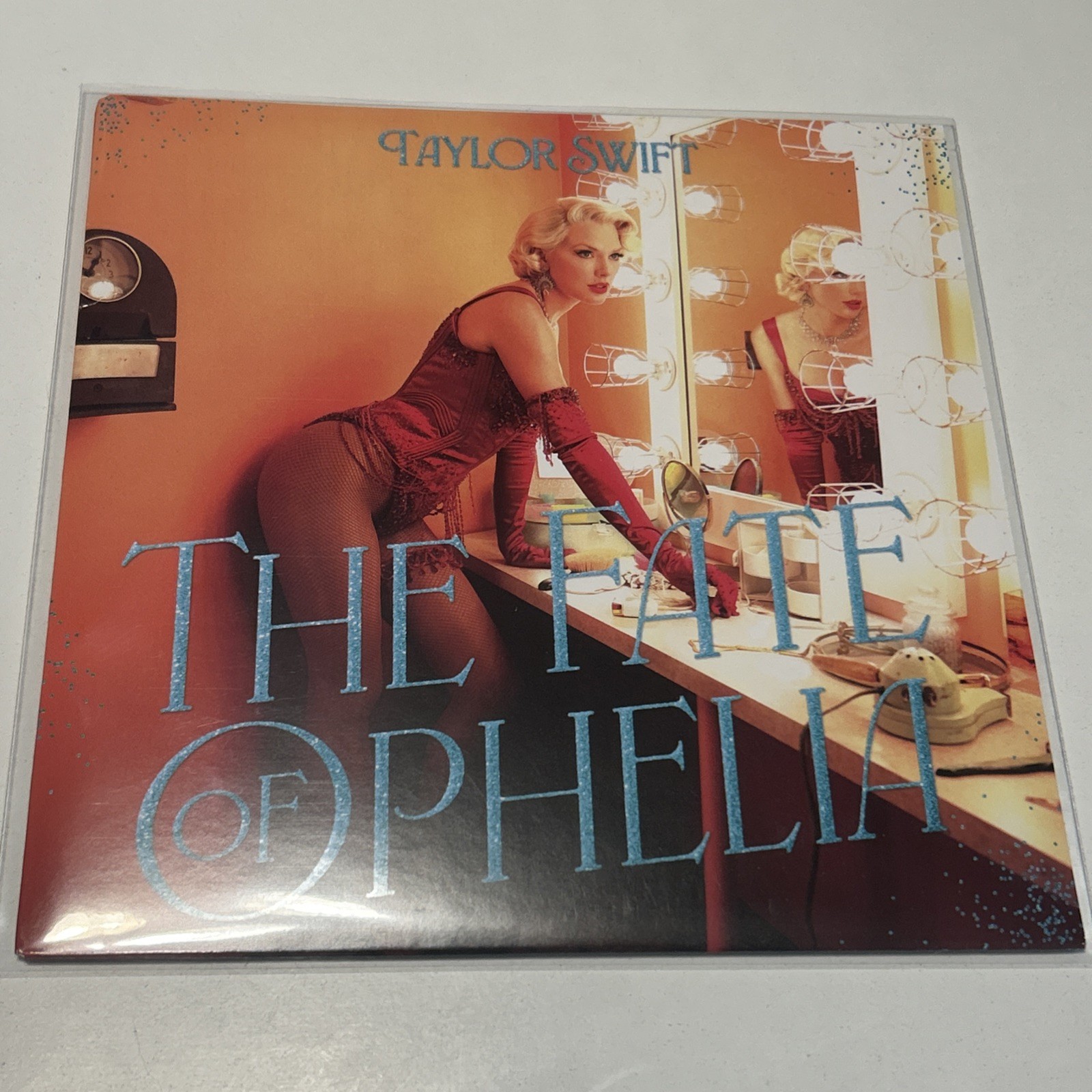 Taylor Swift The Fate of Ophelia LP Orange Glitter 7″ Vinyl LP Record