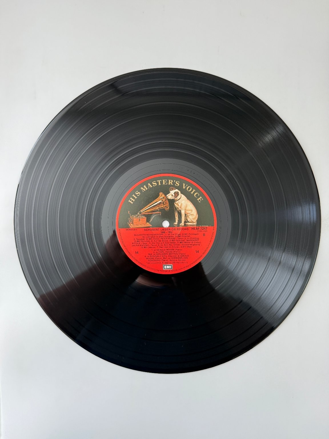 Schubert Lieder on Record 12″ LP Set 1982 Limited Edition EMI Classical 33RPM
