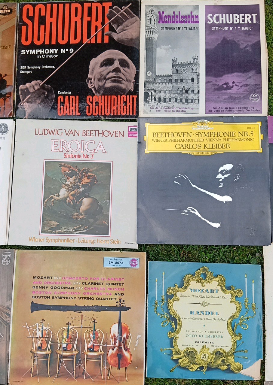 28 x Assorted Mixed Classical LPs Mozart, Beethoven, Schubert, Handel, Bach, Cho