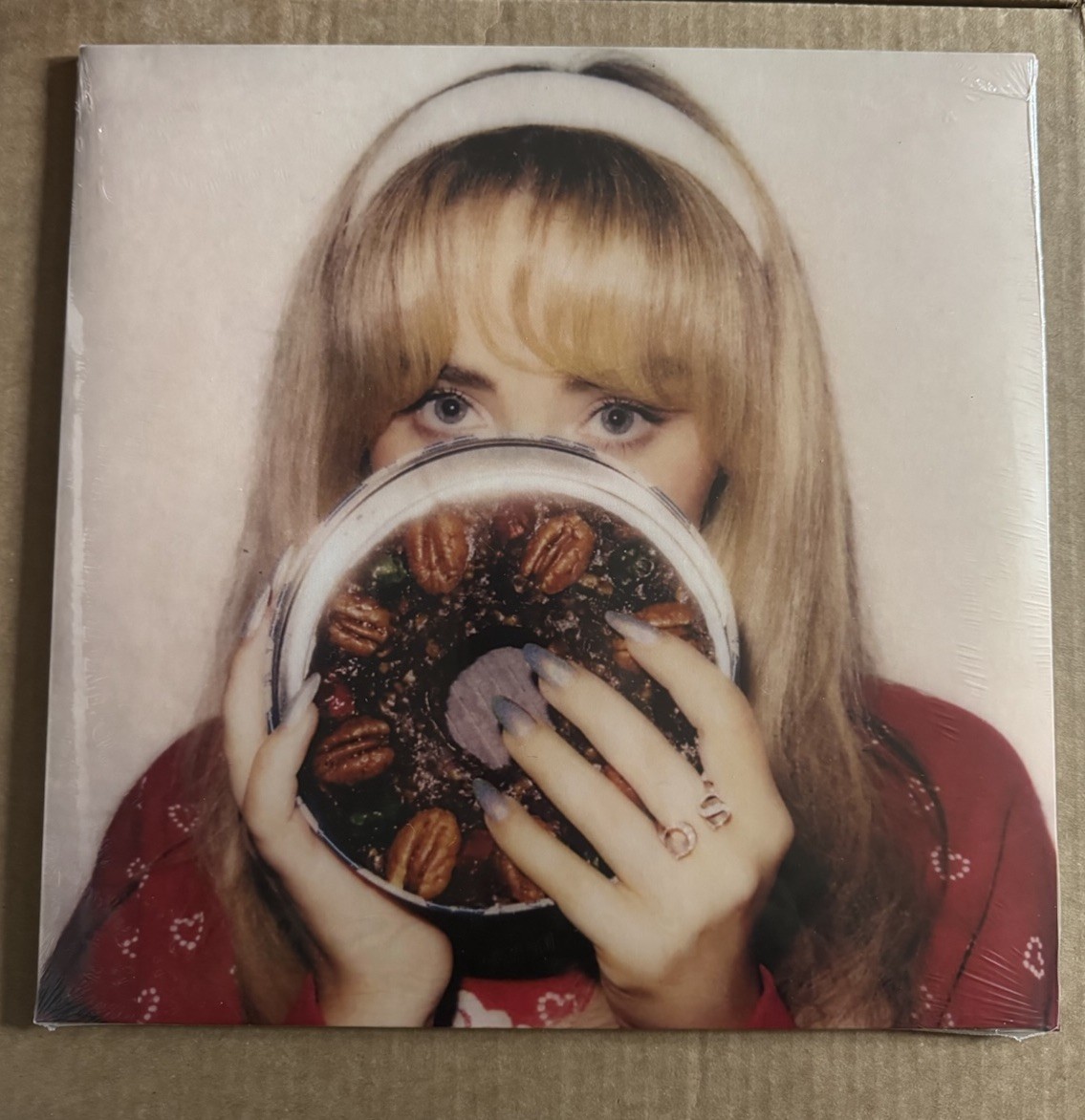SABRINA CARPENTER FRUITCAKE LIQUID FILLED GLITTER VINYL LP IN HAND READY TO SHIP