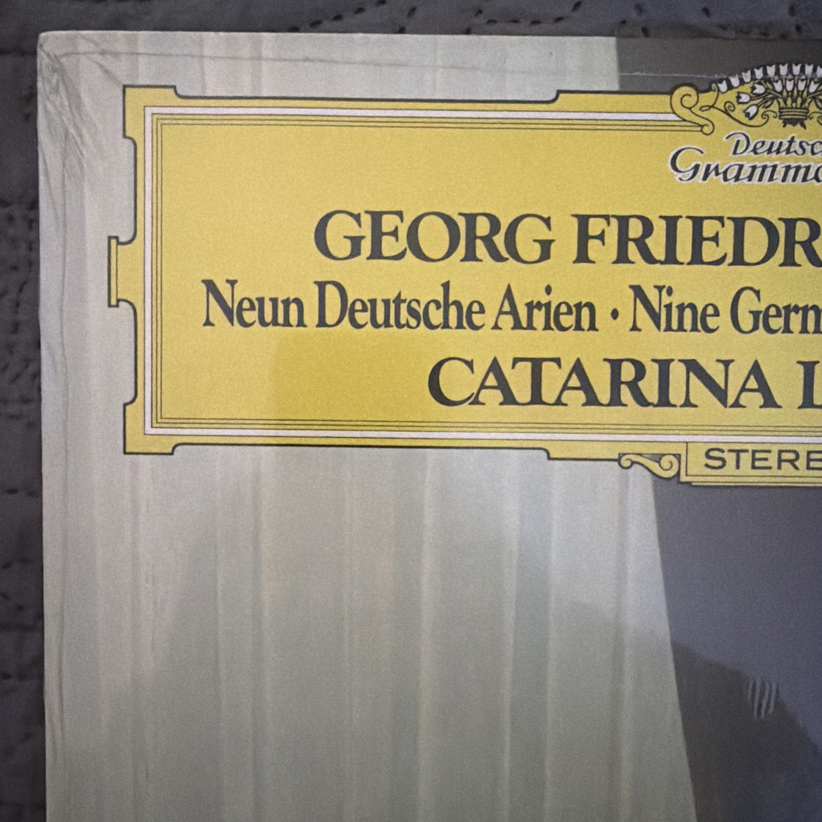 Georg Friedrich Händel Neun Deutsche Arien LP 1977 Deutsche Grammophon 2536 380