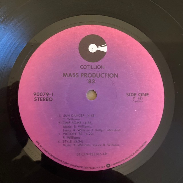 Mass Production – ’83 LP (1983) Cotillion – 90079-1. VG++/VG++