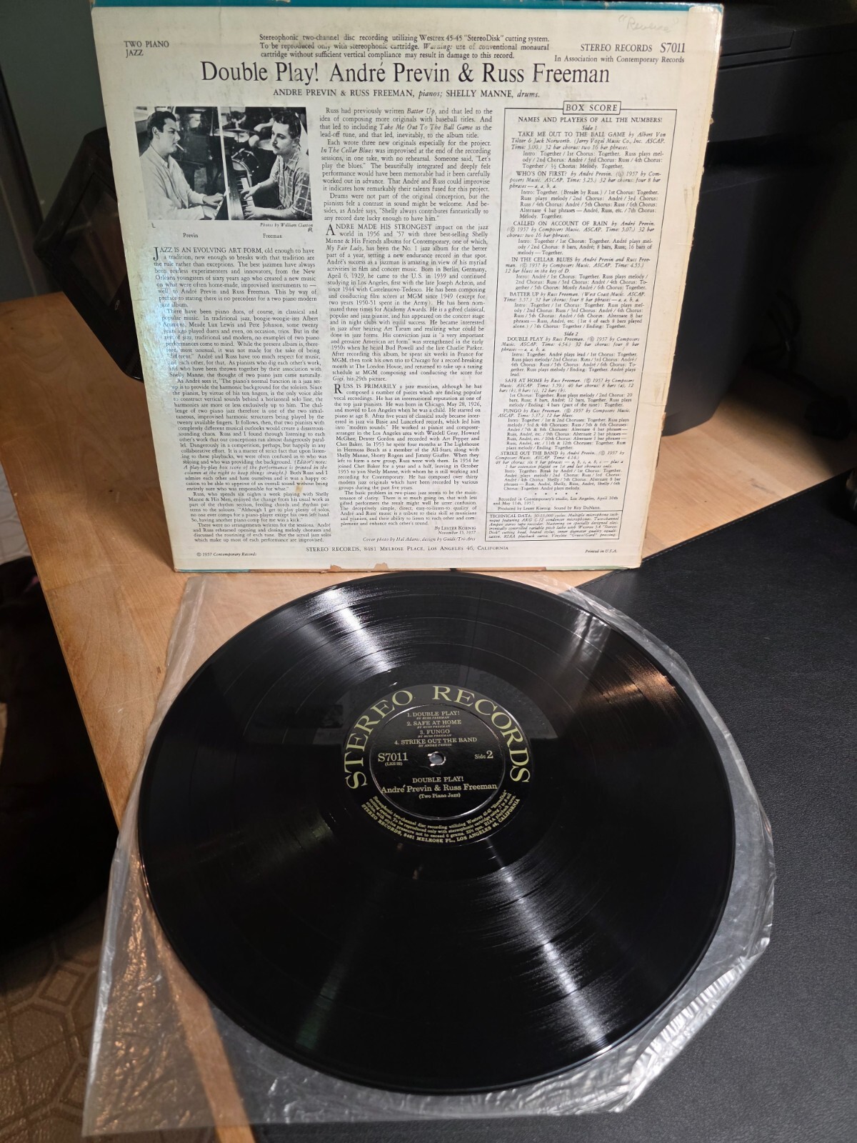 André Previn & Russ Freeman – Double Play! (LP) STEREO S7011 *SIGNED*