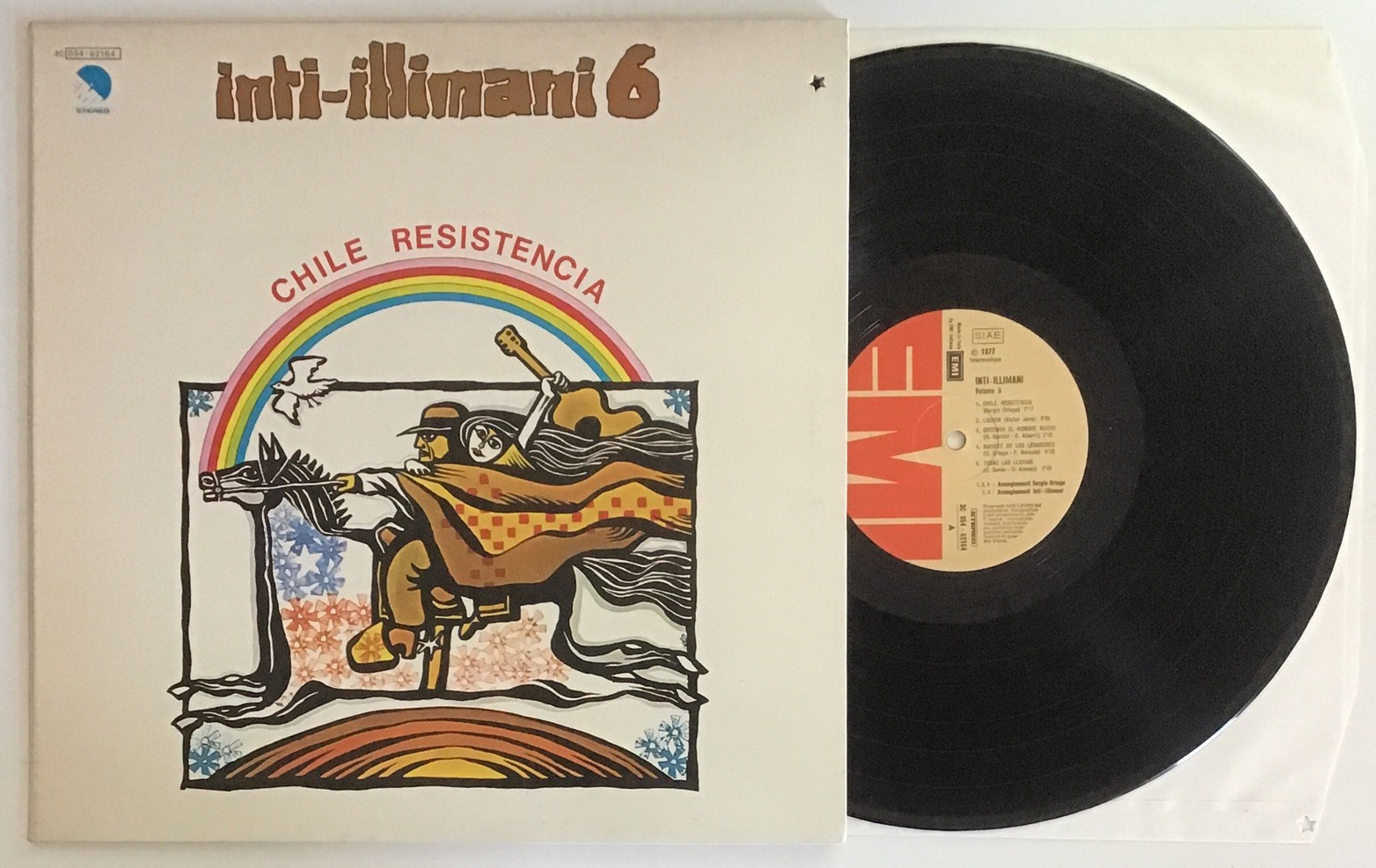INTI-ILLIMANI 6 – Chile Resistencia LP Gatefold — EMI – Italy — NM