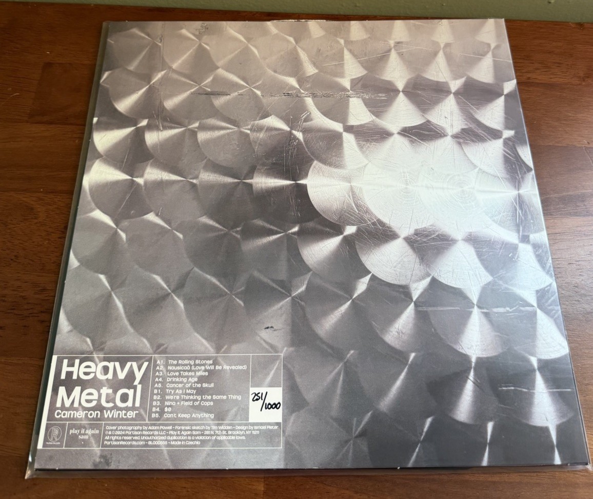 CAMERON WINTER Heavy Metal Blood Records LP Hand Numbered /1000 NEW ✅📦