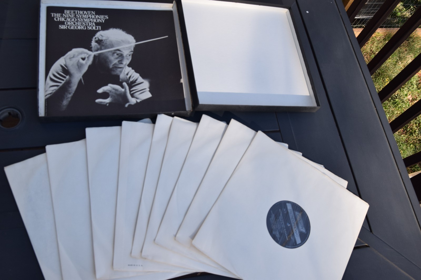 “Beethoven Nine Symphonies” Sir Georg Solti/Chicago Pristine 9 LP’s