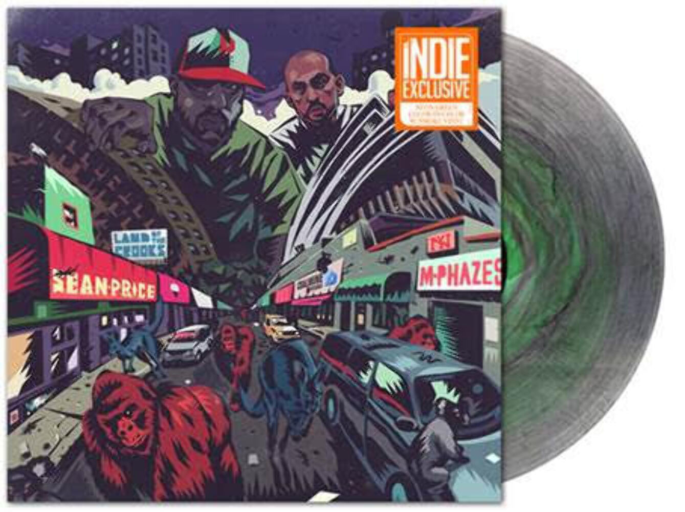 Sean Price & M-Phazes – Land of the Crooks [Green Smoke Vinyl] NEW Vinyl