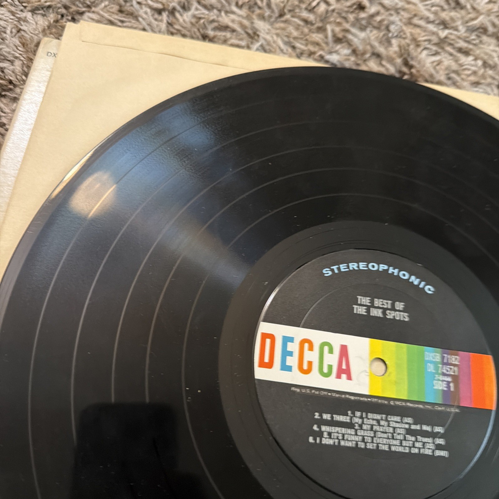 Decca Records The Best of The Ink Spots Vinyl 2 LP Stereo DXSB 7182 (pl47)