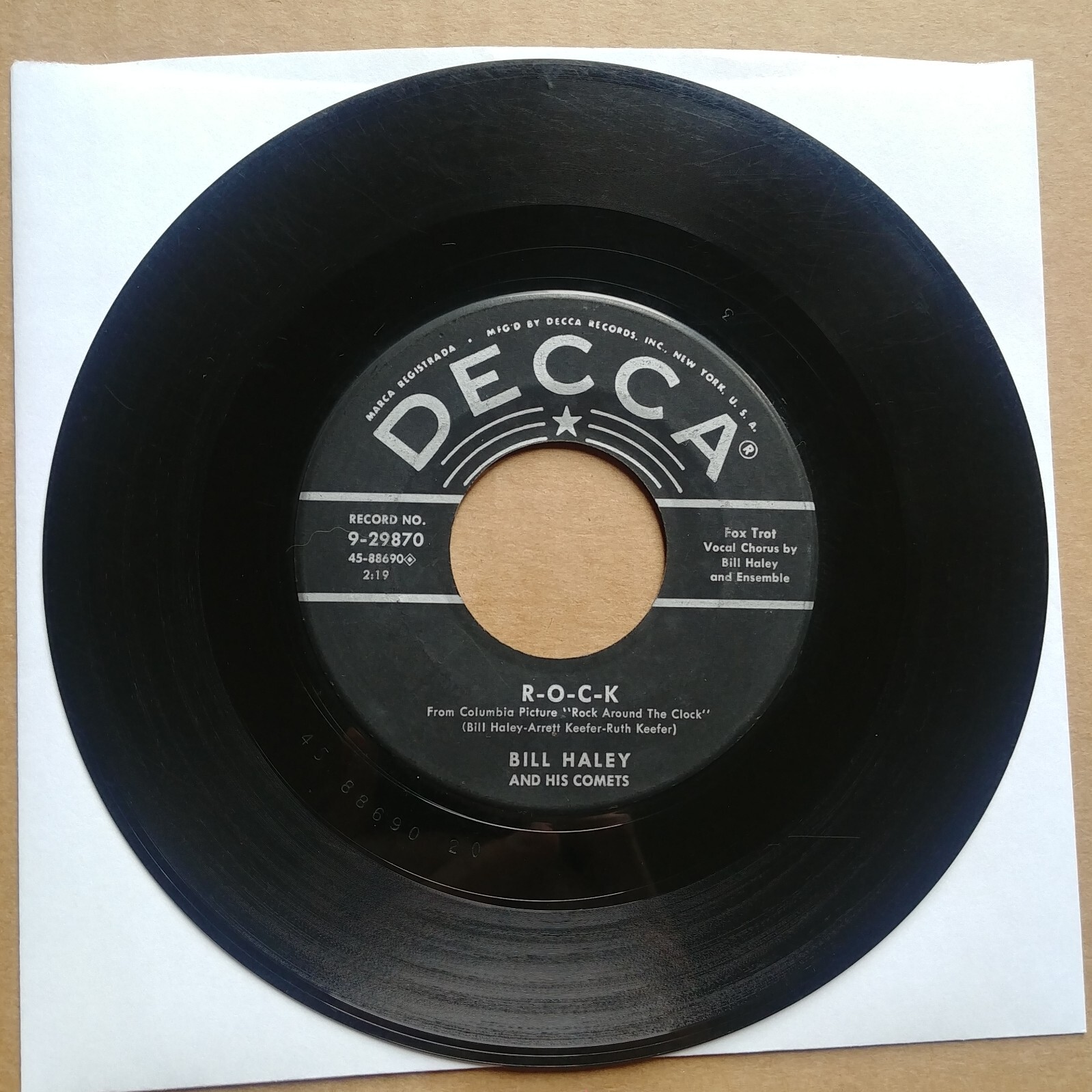 BILL HALEY AND HIS COMETS The Saints Of Rock N Roll 45 7″ POP ROCK Vinyl 1956