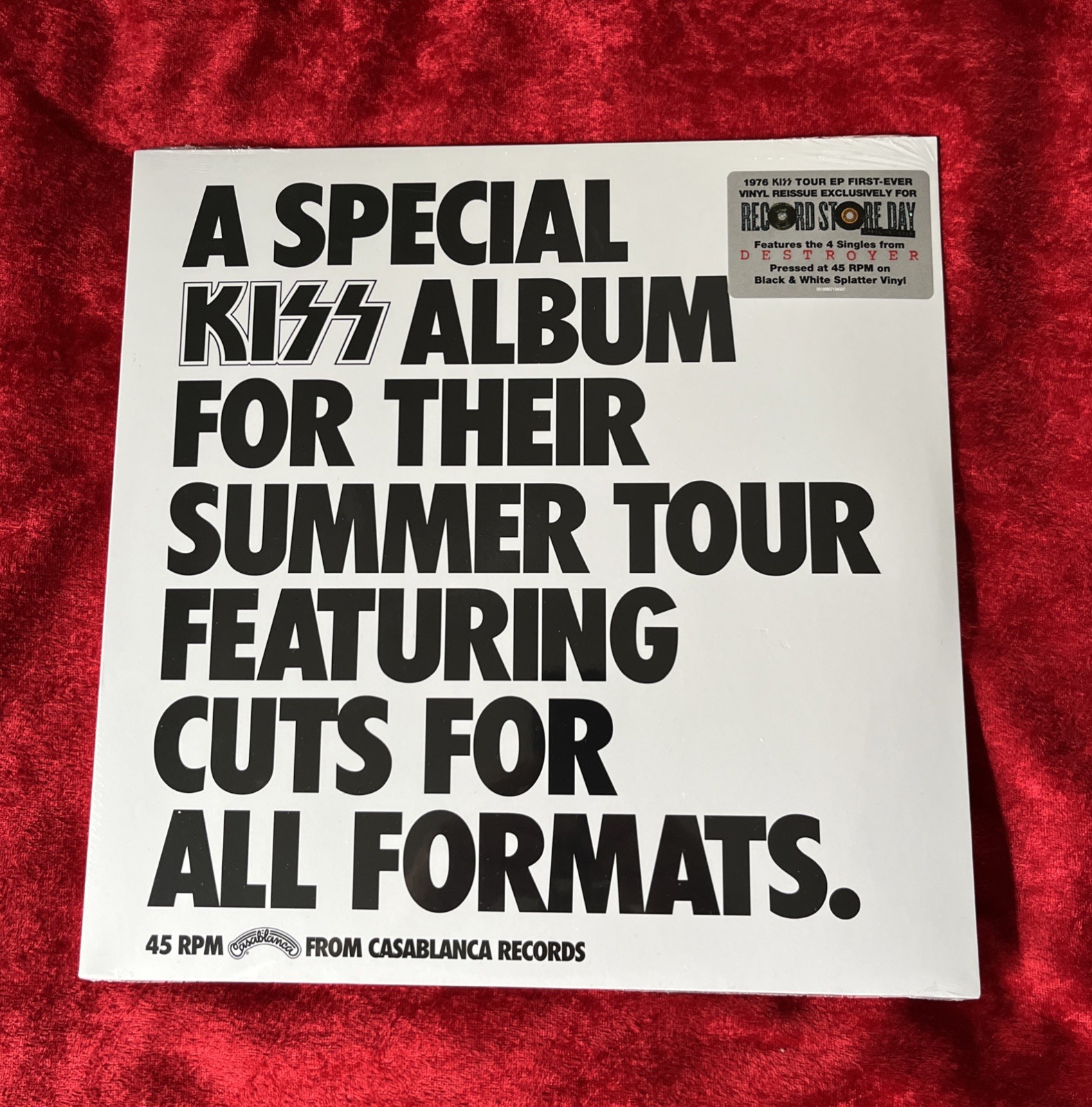 Kiss – A Special KISS Tour,Record Store Day Exclusive, 45 RPM, Colored LP NEW
